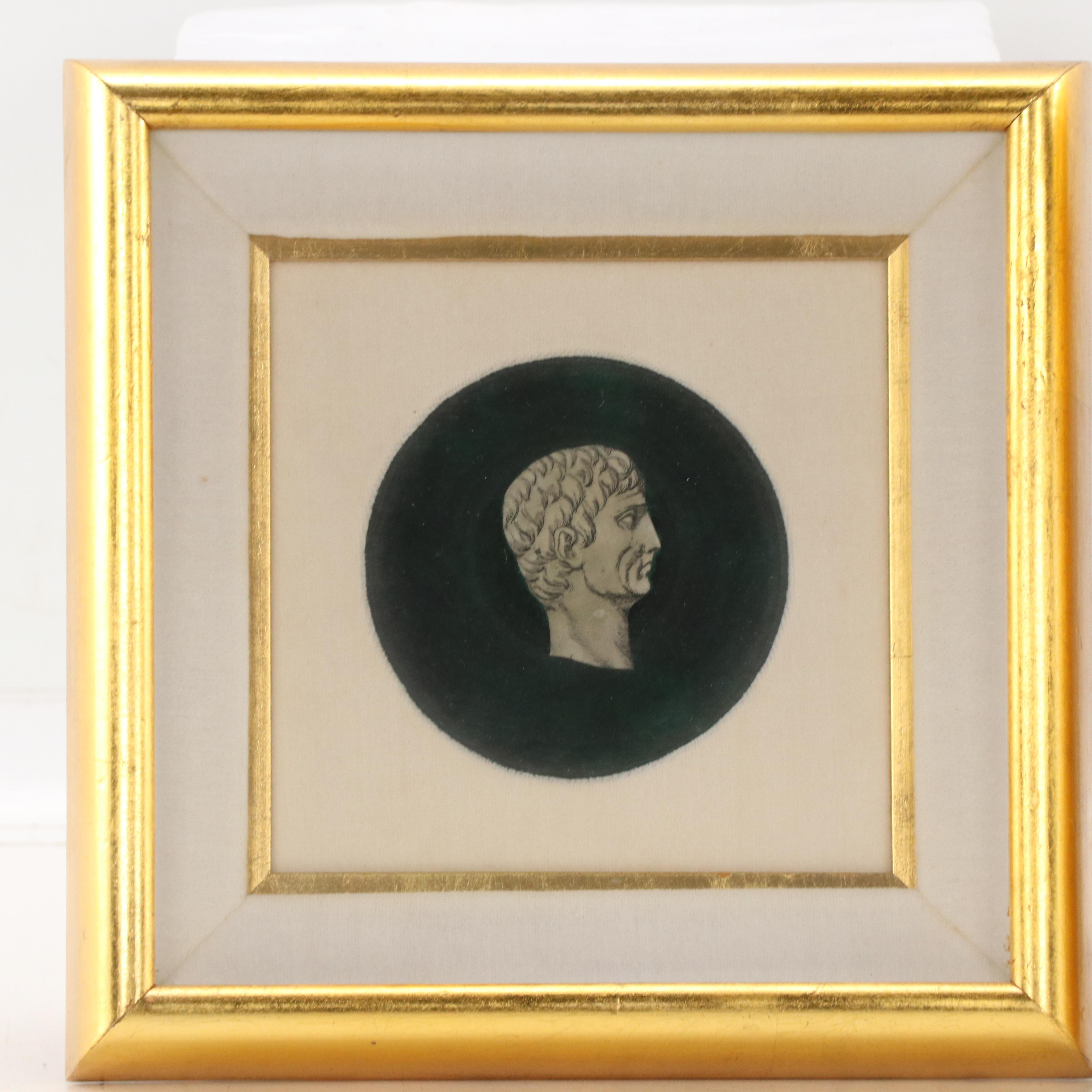 Collotypes of Greek Profile Portraits