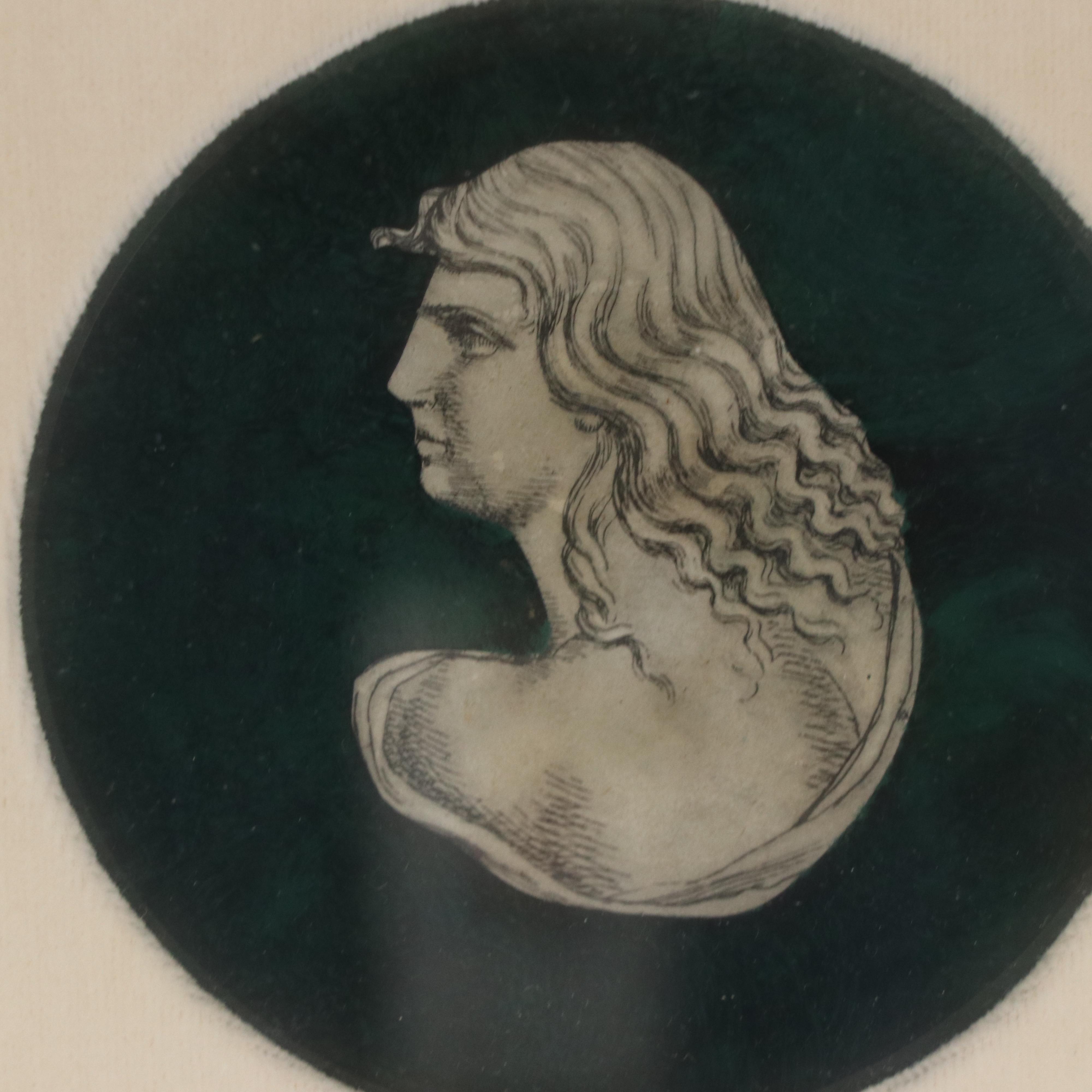 Collotypes of Greek Profile Portraits