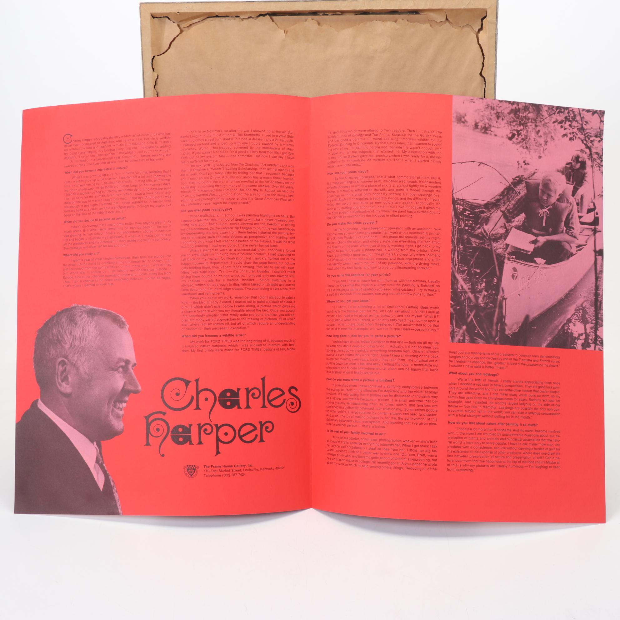 Charley Harper Serigraph "Raccpack," 1975