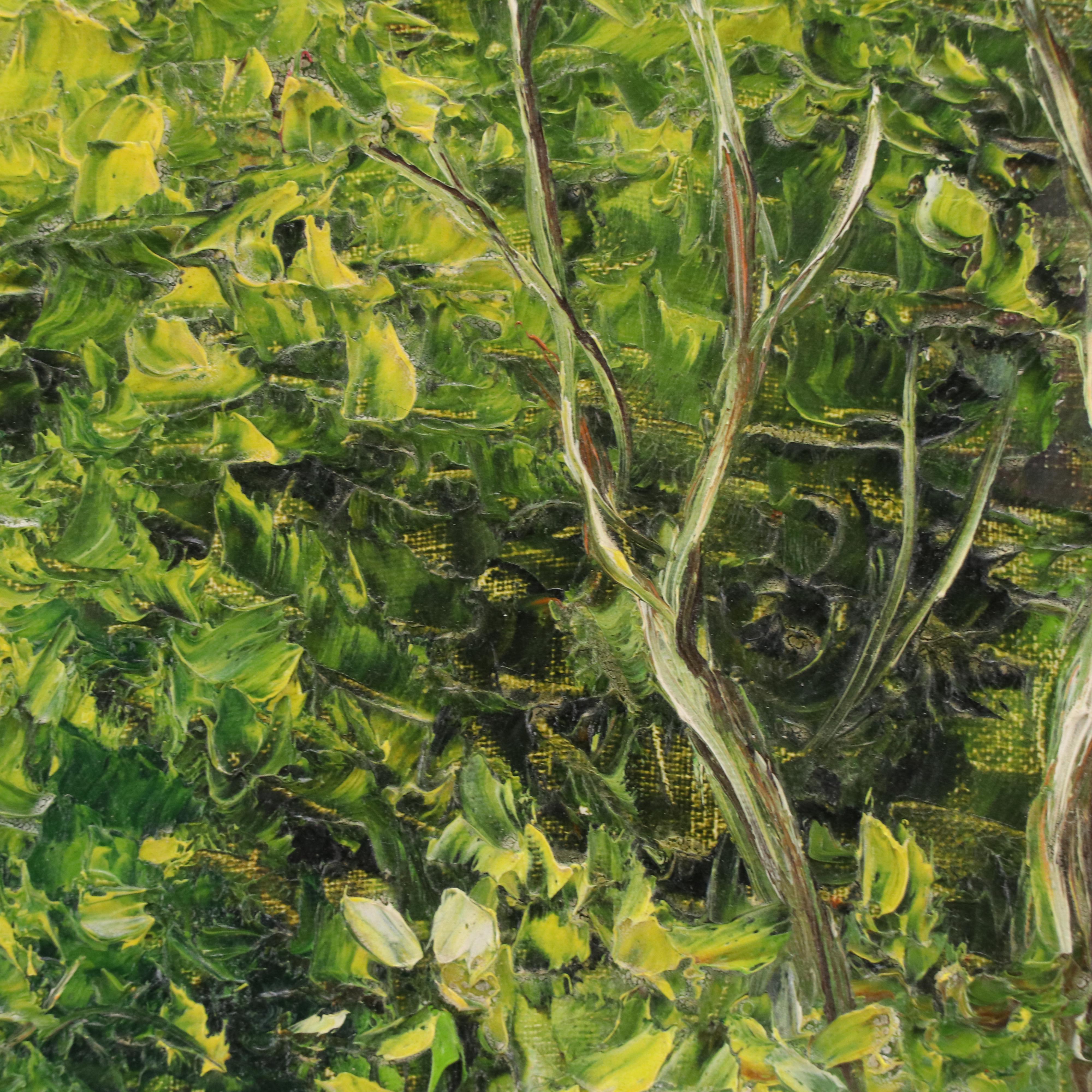 Federico Torres Impasto Oil Painting of Tropical Landscape