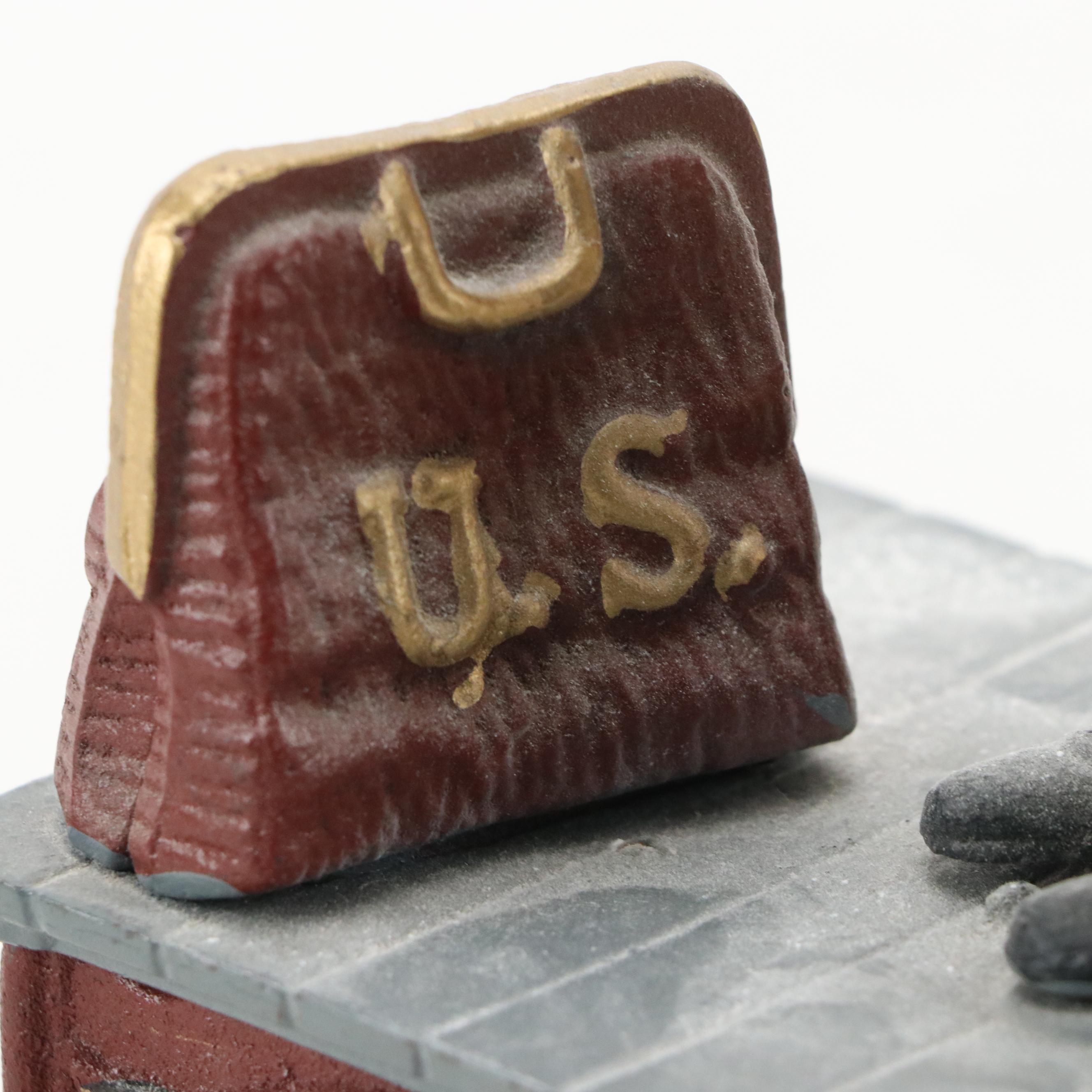 Cast Iron Uncle Sam Figural Mechanical Bank