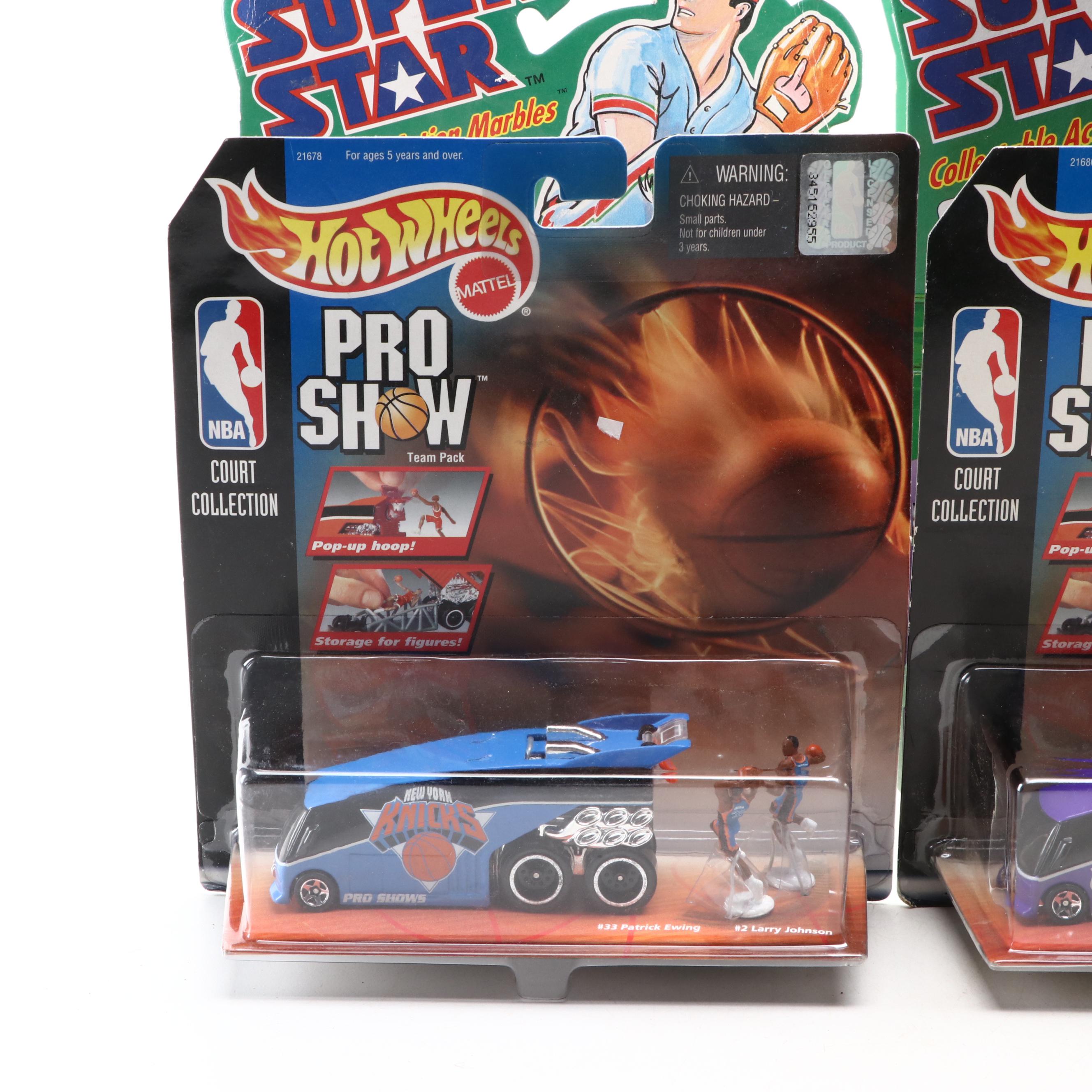 Matchbox and Hot Wheels NBA Themed Vehicles with Other Sports Themed Toys