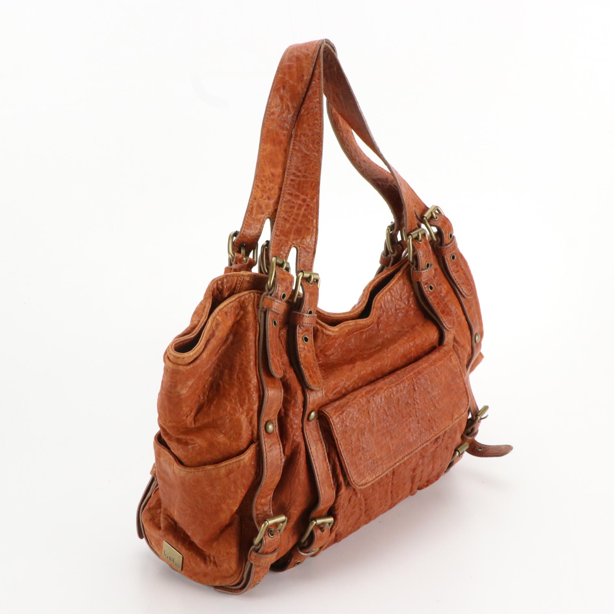 Kooba Jillian and Paige Shoulder Bags in Distressed Leather