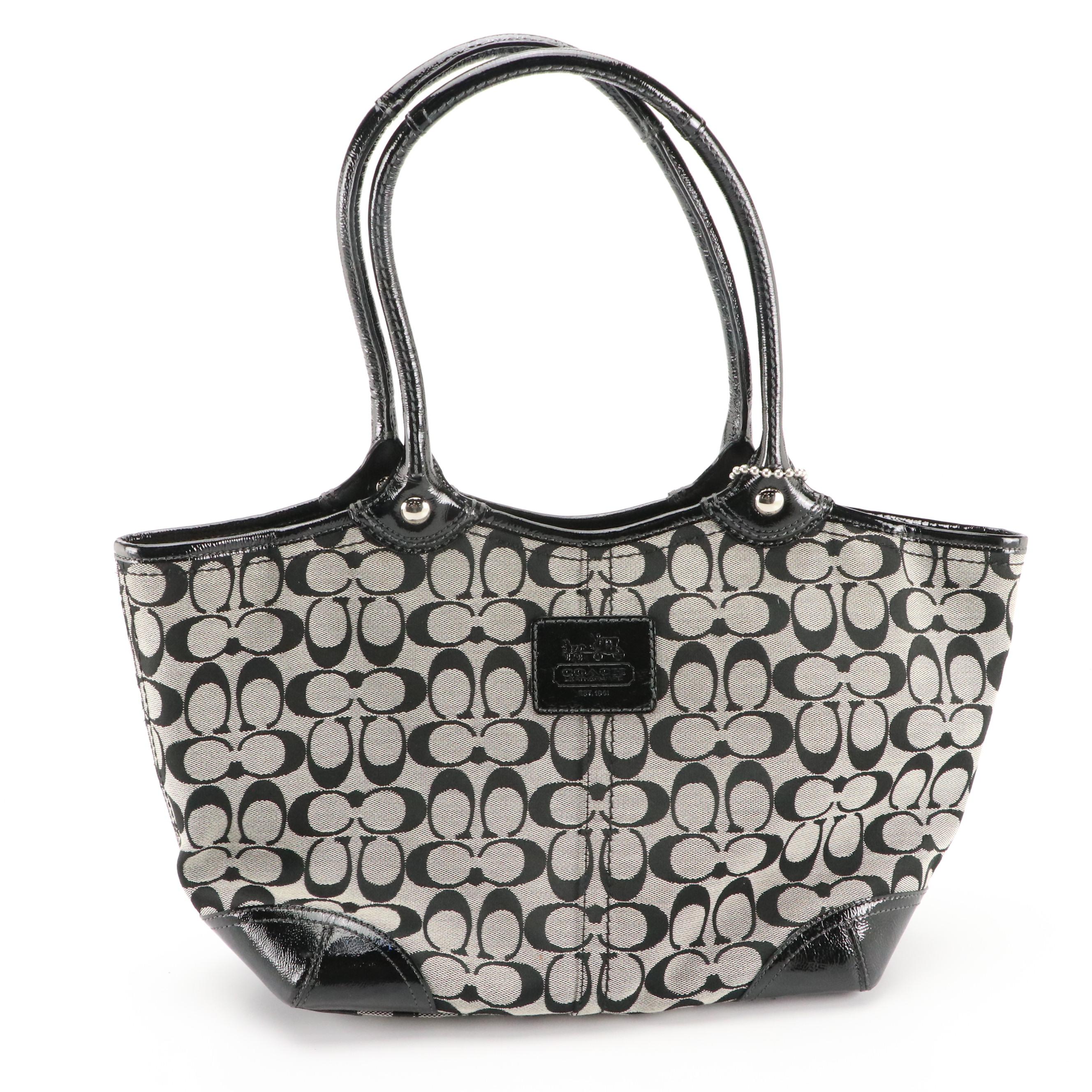 Coach Bleeker Signature Canvas Shoulder Tote & Soho Pleated Leather Shoulder Bag