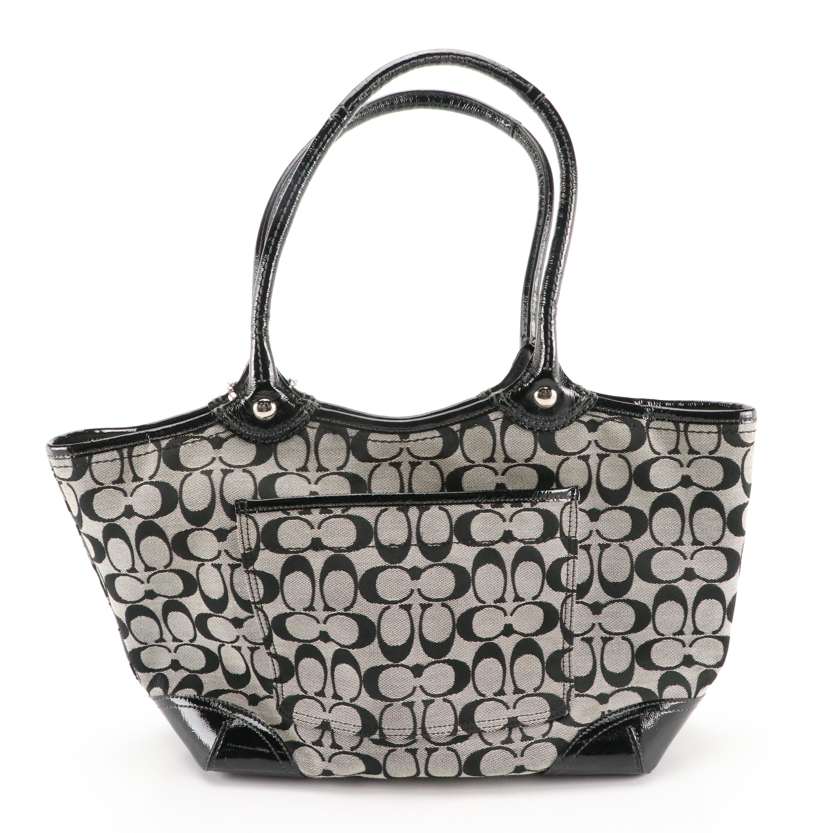 Coach Bleeker Signature Canvas Shoulder Tote & Soho Pleated Leather Shoulder Bag