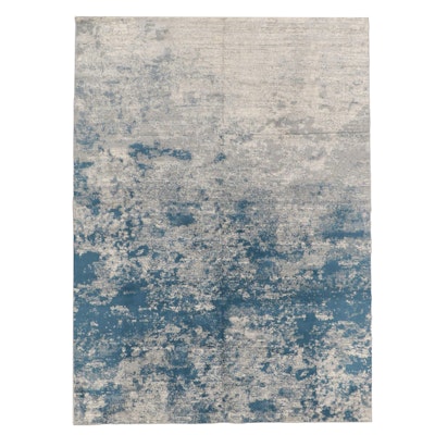8'9 x 12'1 Machine Made Safavieh "Brentwood" Blue and Grey Area Rug