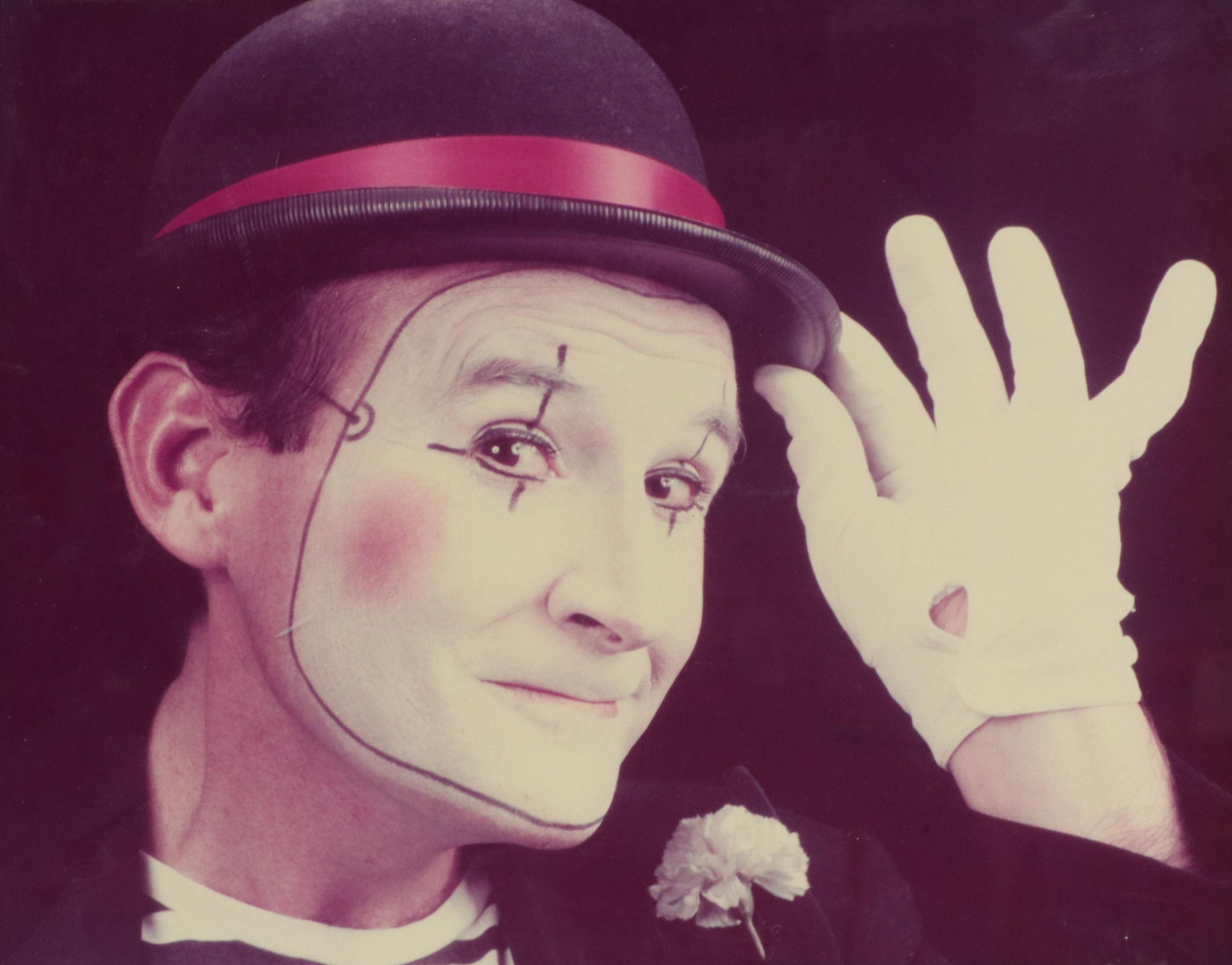 Color Photographic Print of a Mime