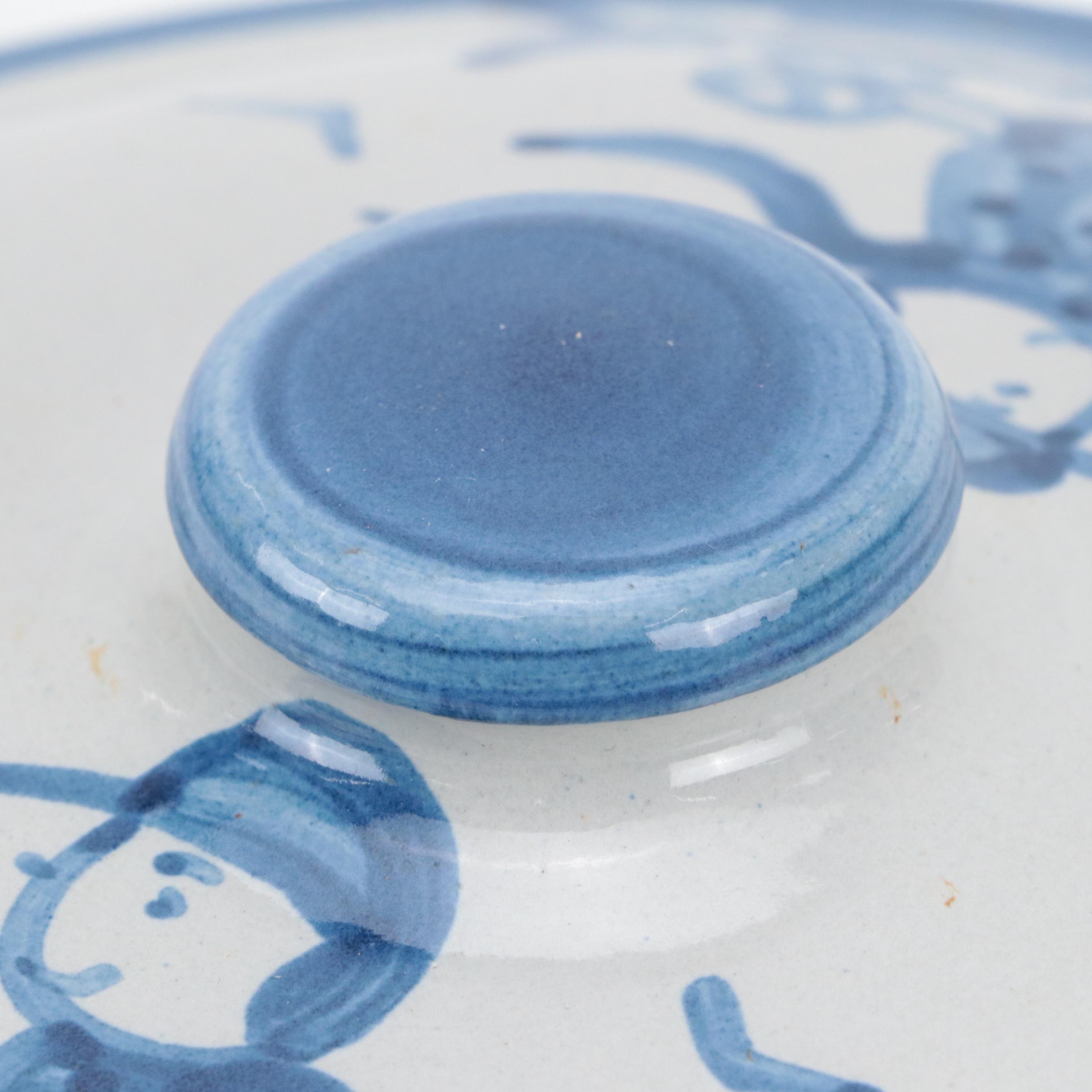 M.A. Hadley Studio Art Pottery "Country Scene" Stoneware Casserole Dishes