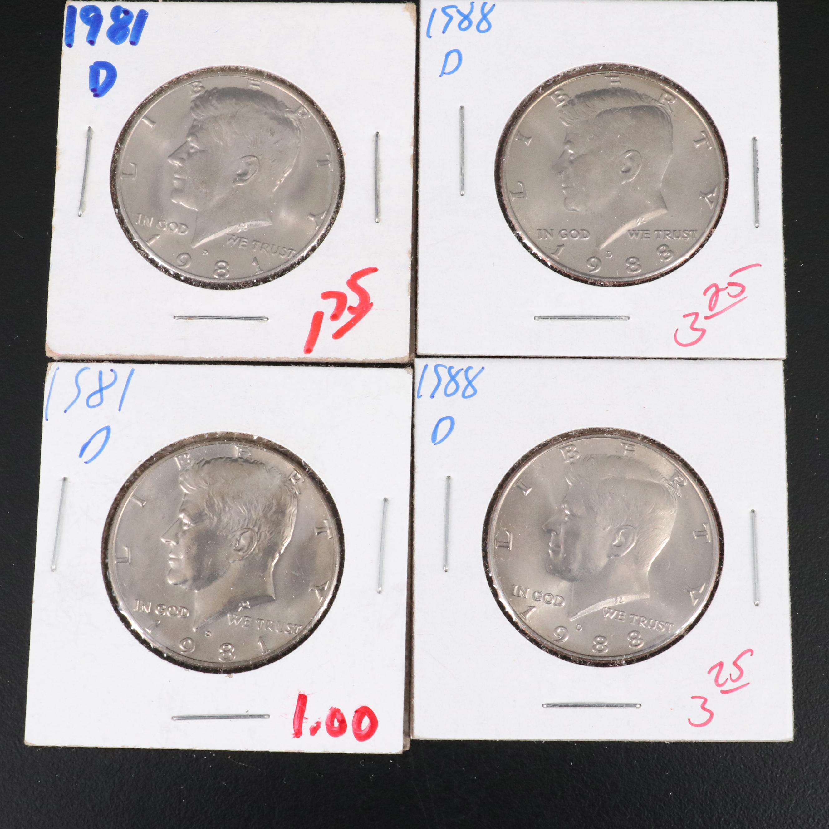 215 Uncirculated Kennedy Half Dollars