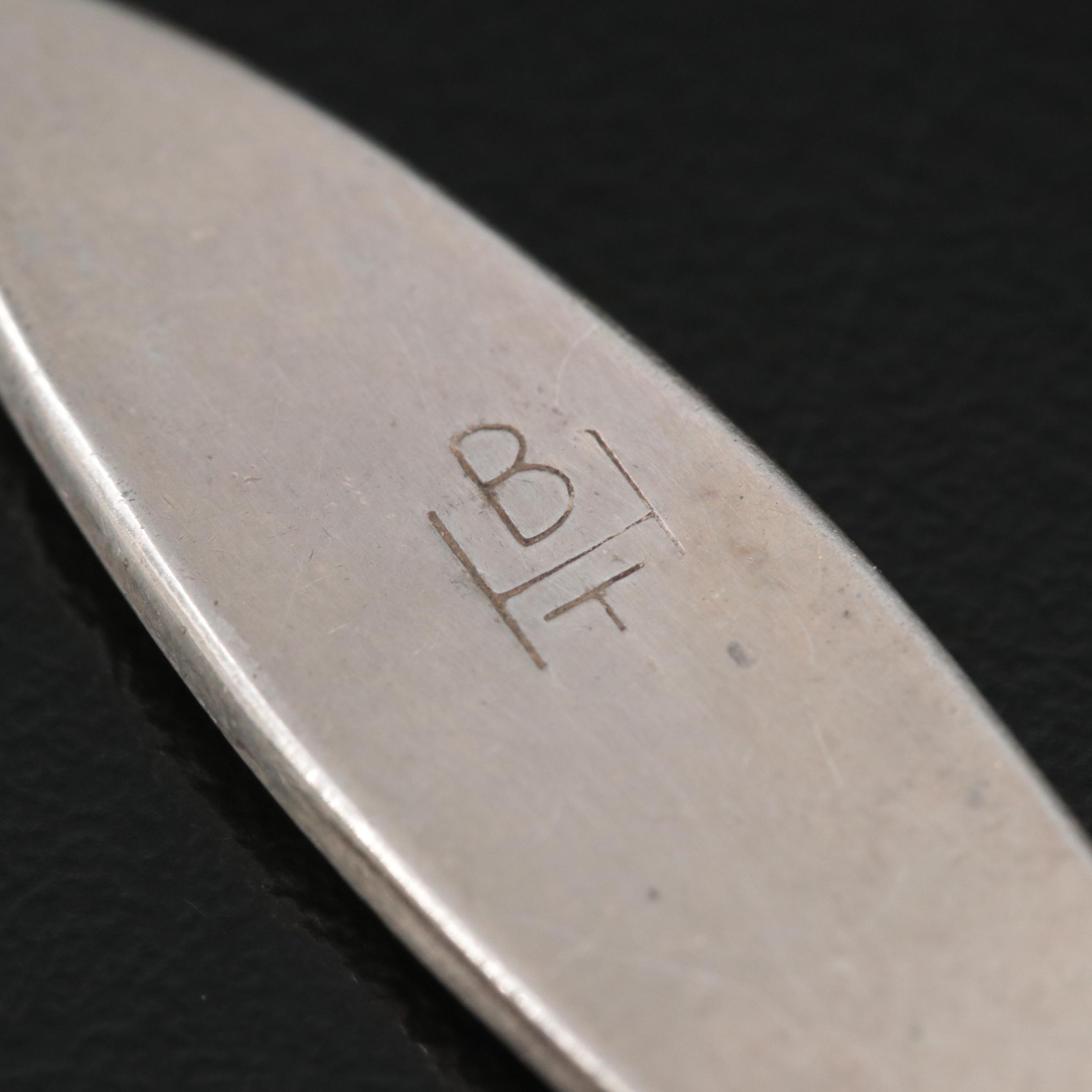 Southwestern Artist Signed Turquoise Inlay Earrings