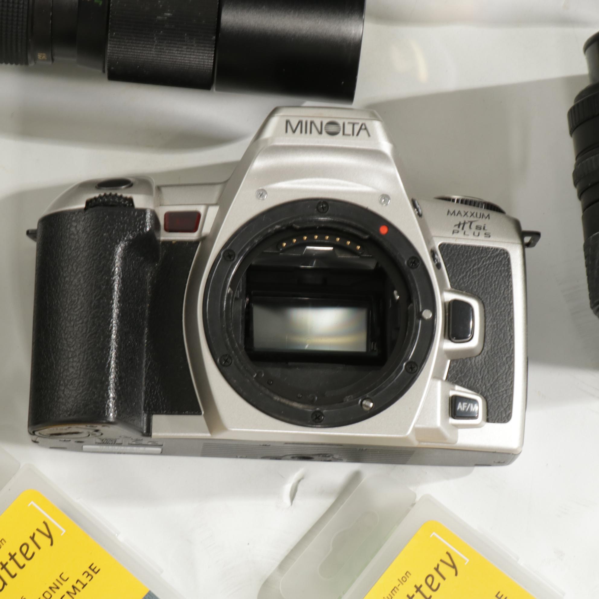 Nikon N2000 Camera Body, Promaster L Brackets, Lenses, Flashes and Other