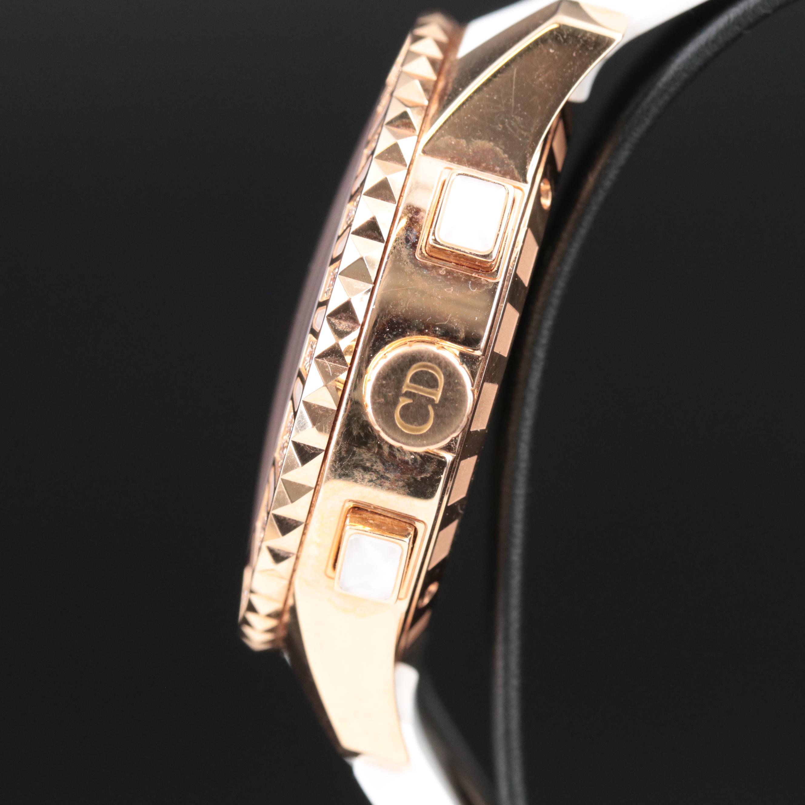 Christian Dior Christal 18K and 1.14 CTW Diamond Watch