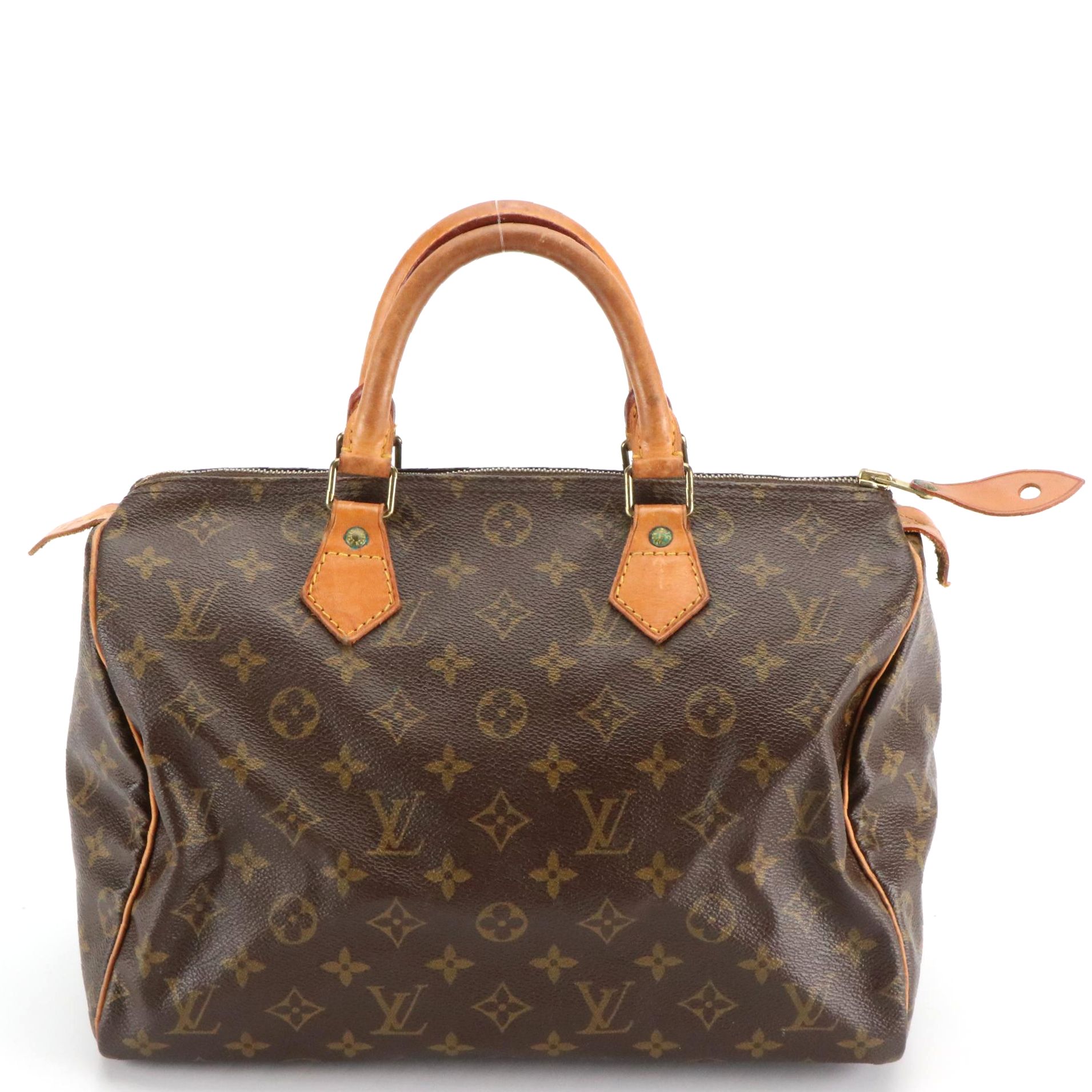 Louis Vuitton Speedy 30 Monogram Coated Canvas and Leather Handbag