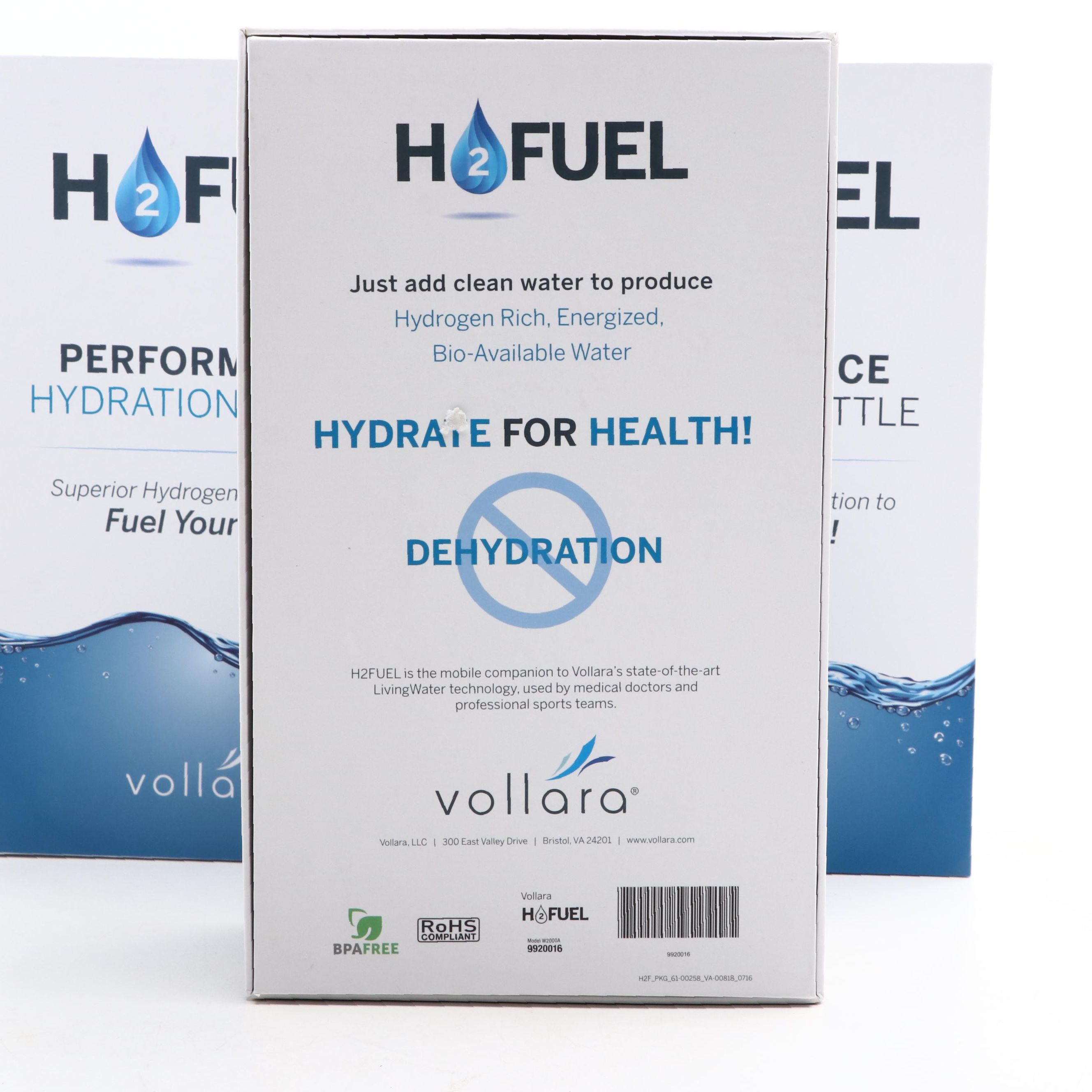 Vollara H2Fuel Water Ionizer Bottles