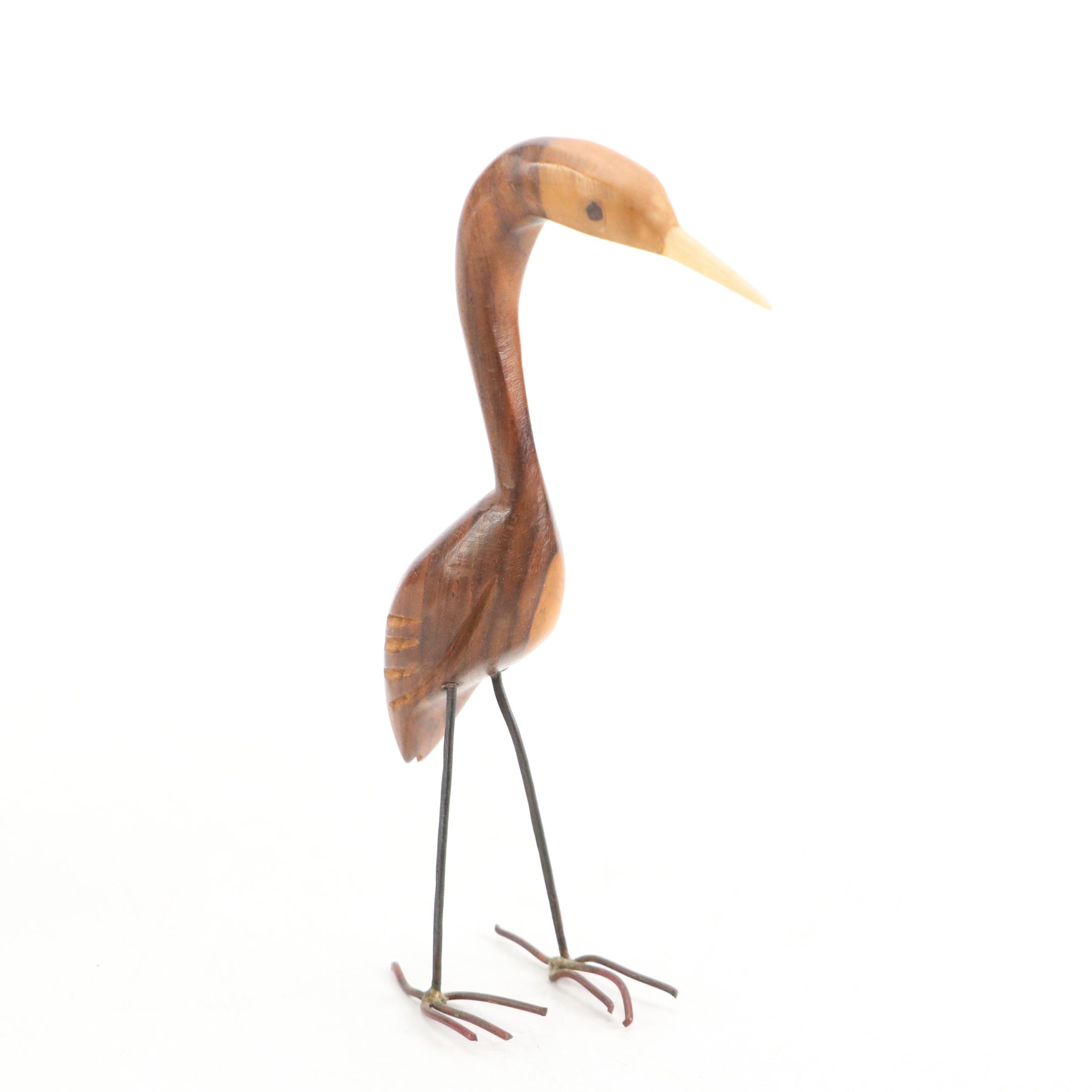 Ghana Akan "Sankofa Anrika" Mythical Bird Wood Carving, Other Small Carved Bird