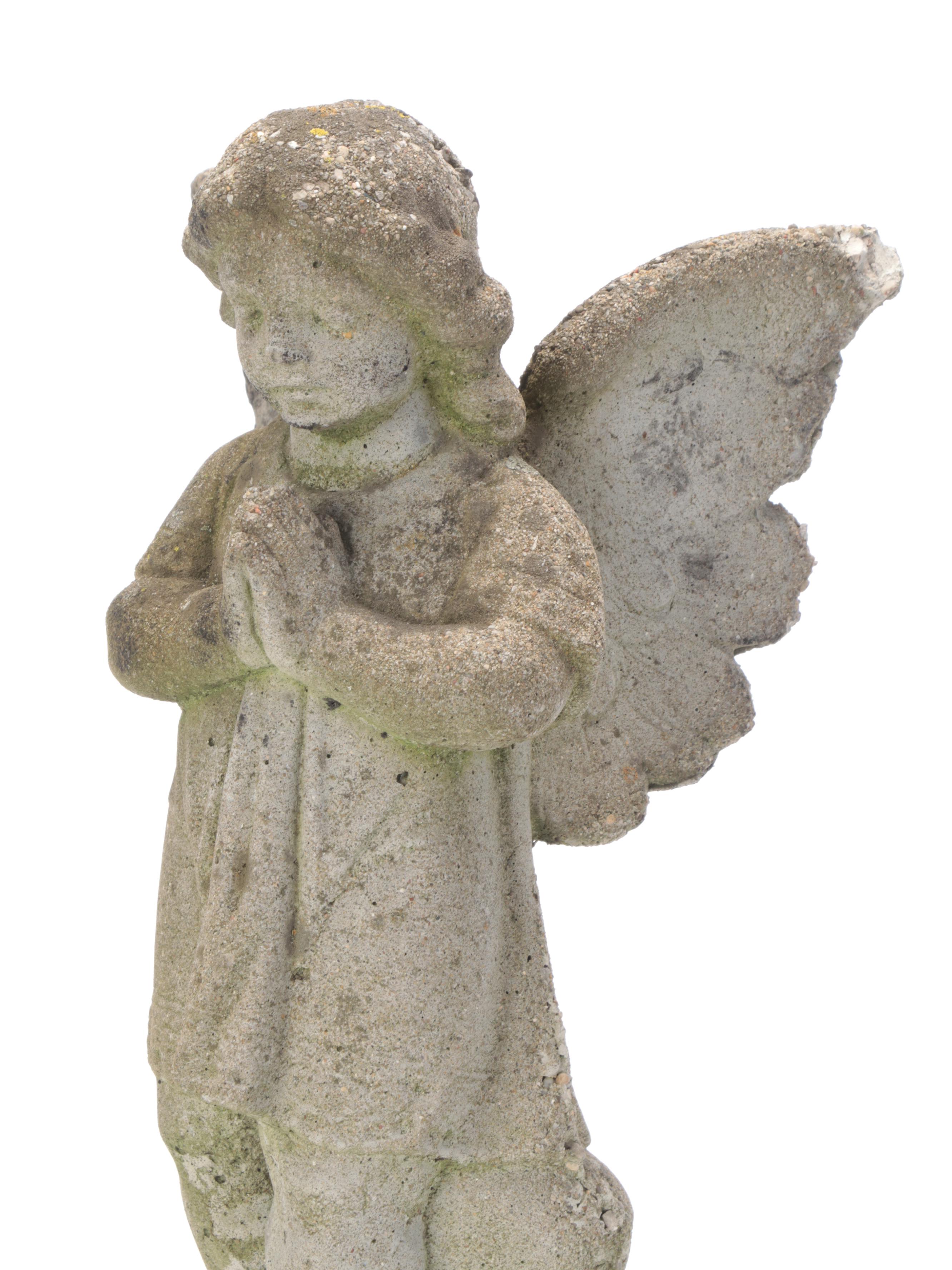 Concrete Angel Garden Statue