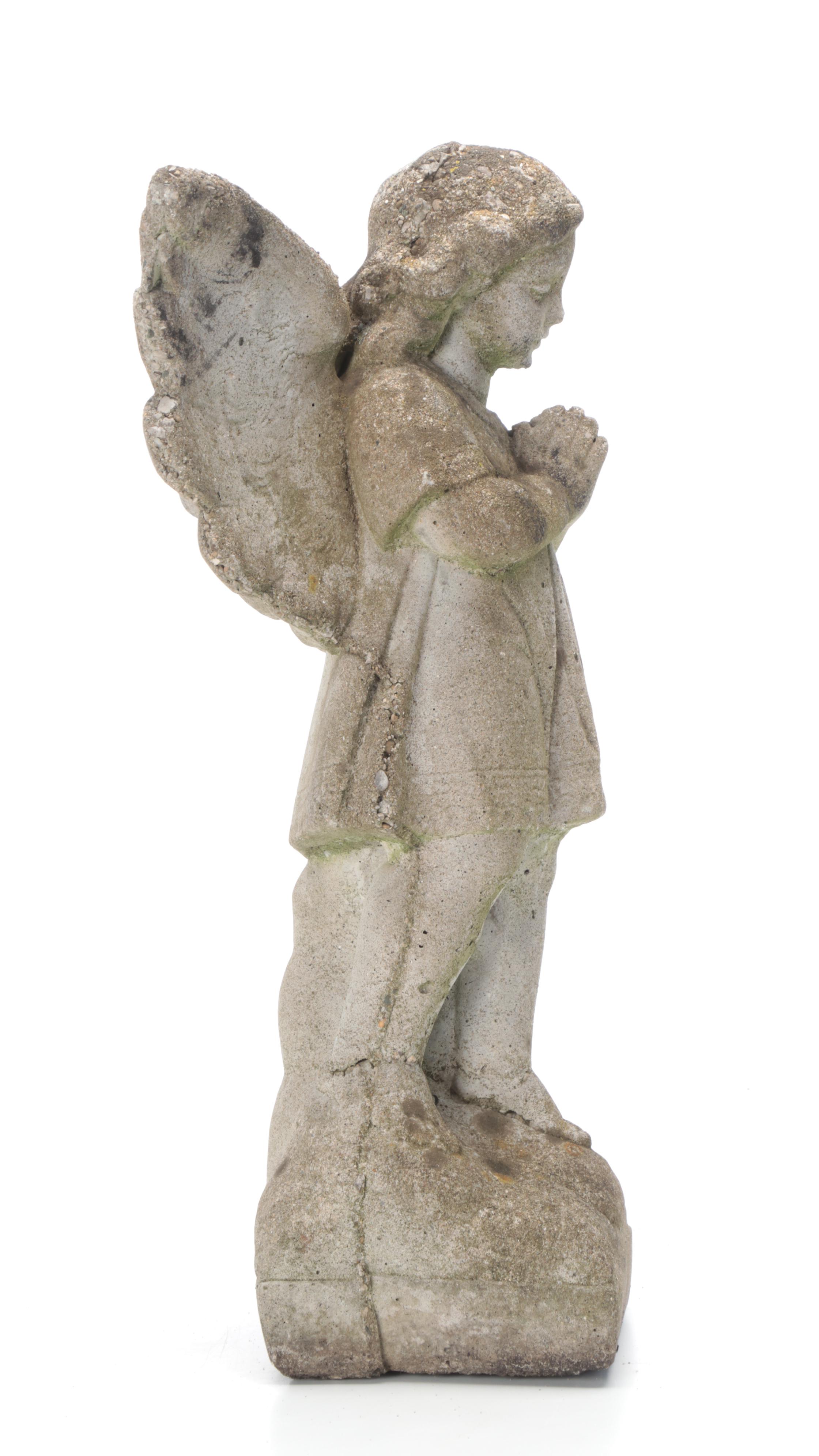 Concrete Angel Garden Statue