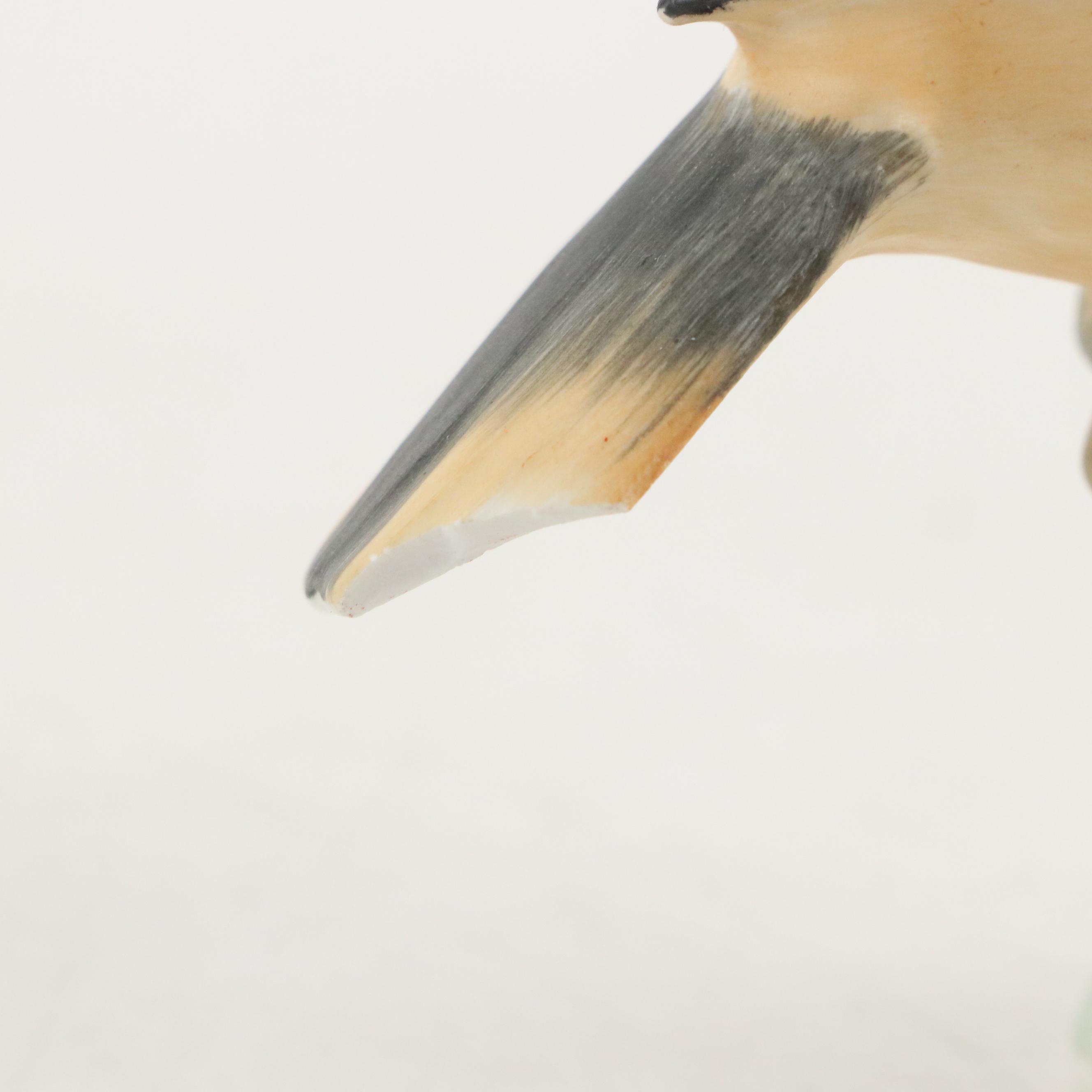 Crown Staffordshire Bone China Baltimore Oriole With Italian Bluebirds Figure