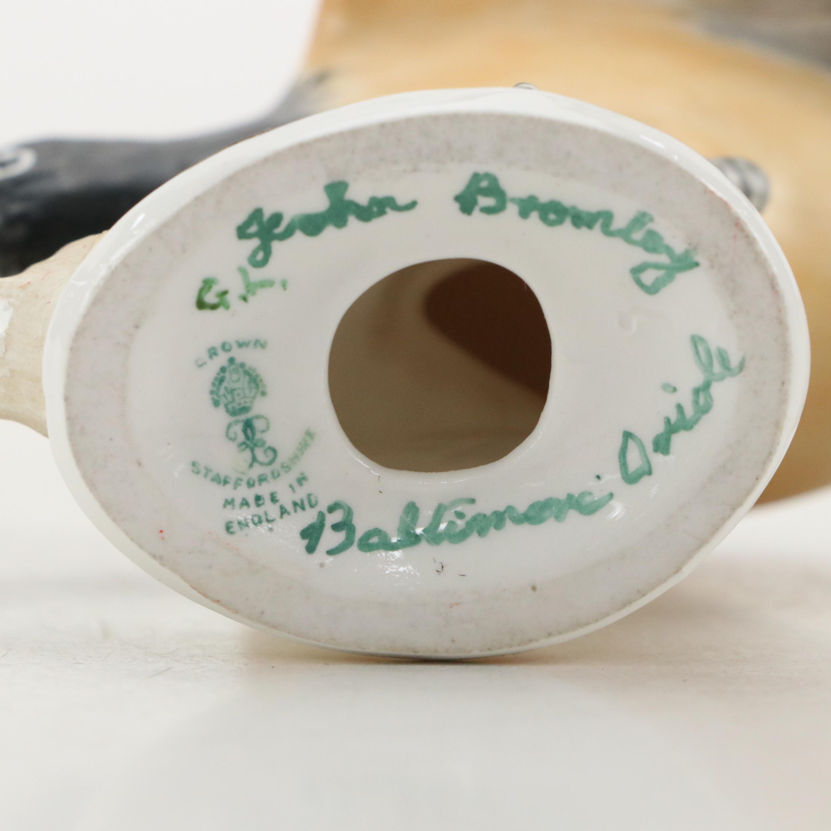 Crown Staffordshire Bone China Baltimore Oriole With Italian Bluebirds Figure