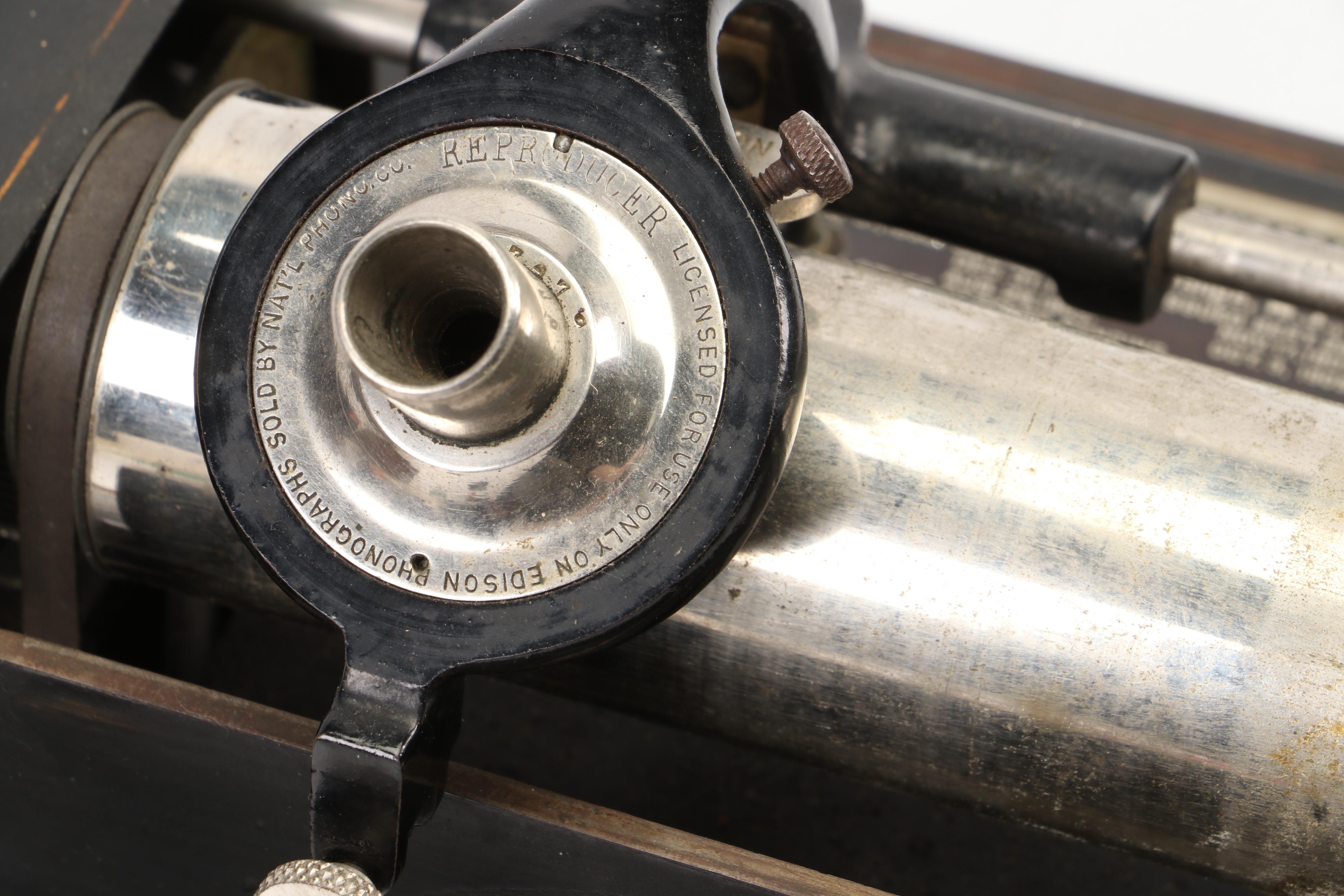 Edison Fireside Phonograph Model A with Music Cylinders, Early 20th C.