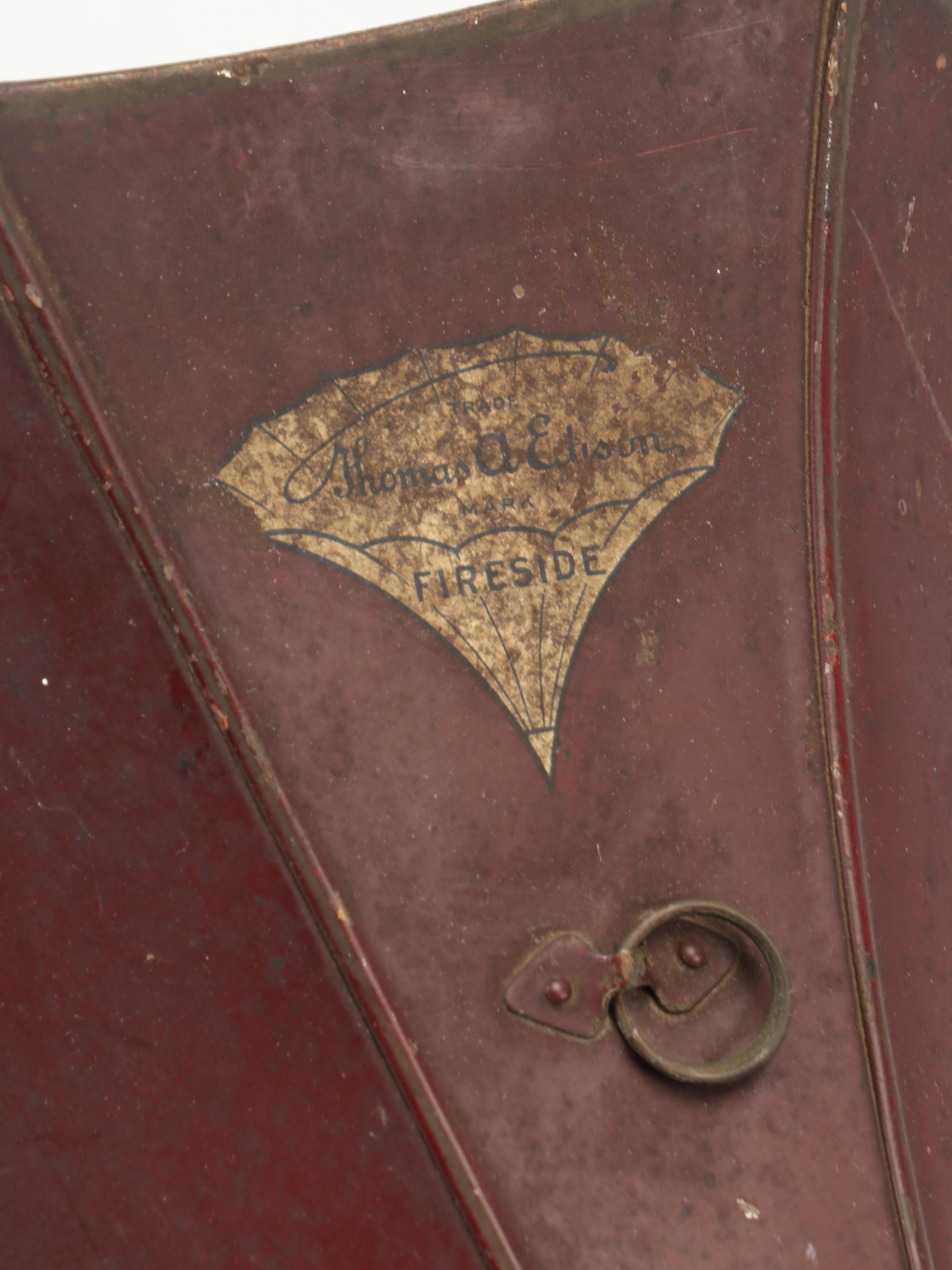 Edison Fireside Phonograph Model A with Music Cylinders, Early 20th C.