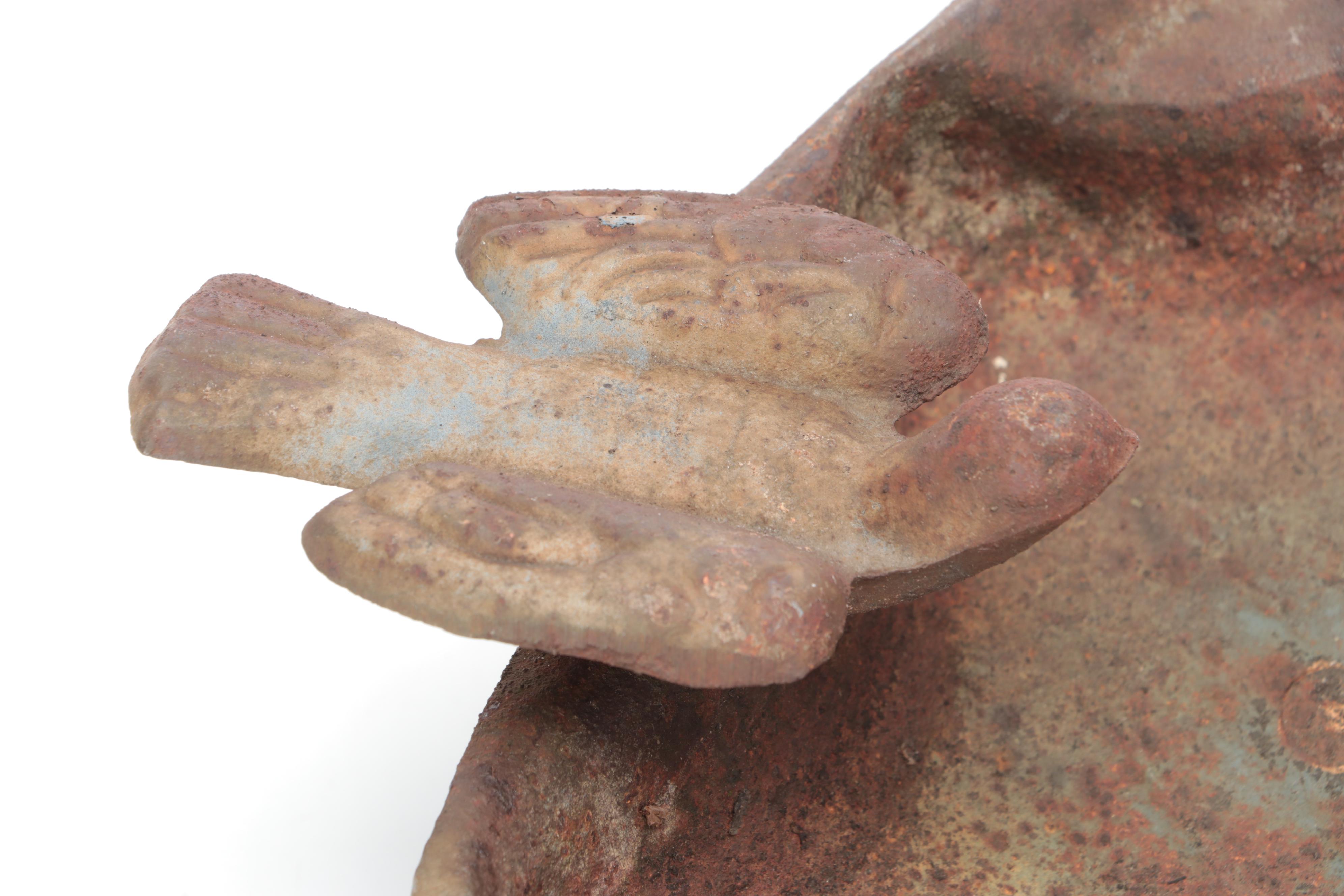 Cast Iron Clam Shell Bird Bath