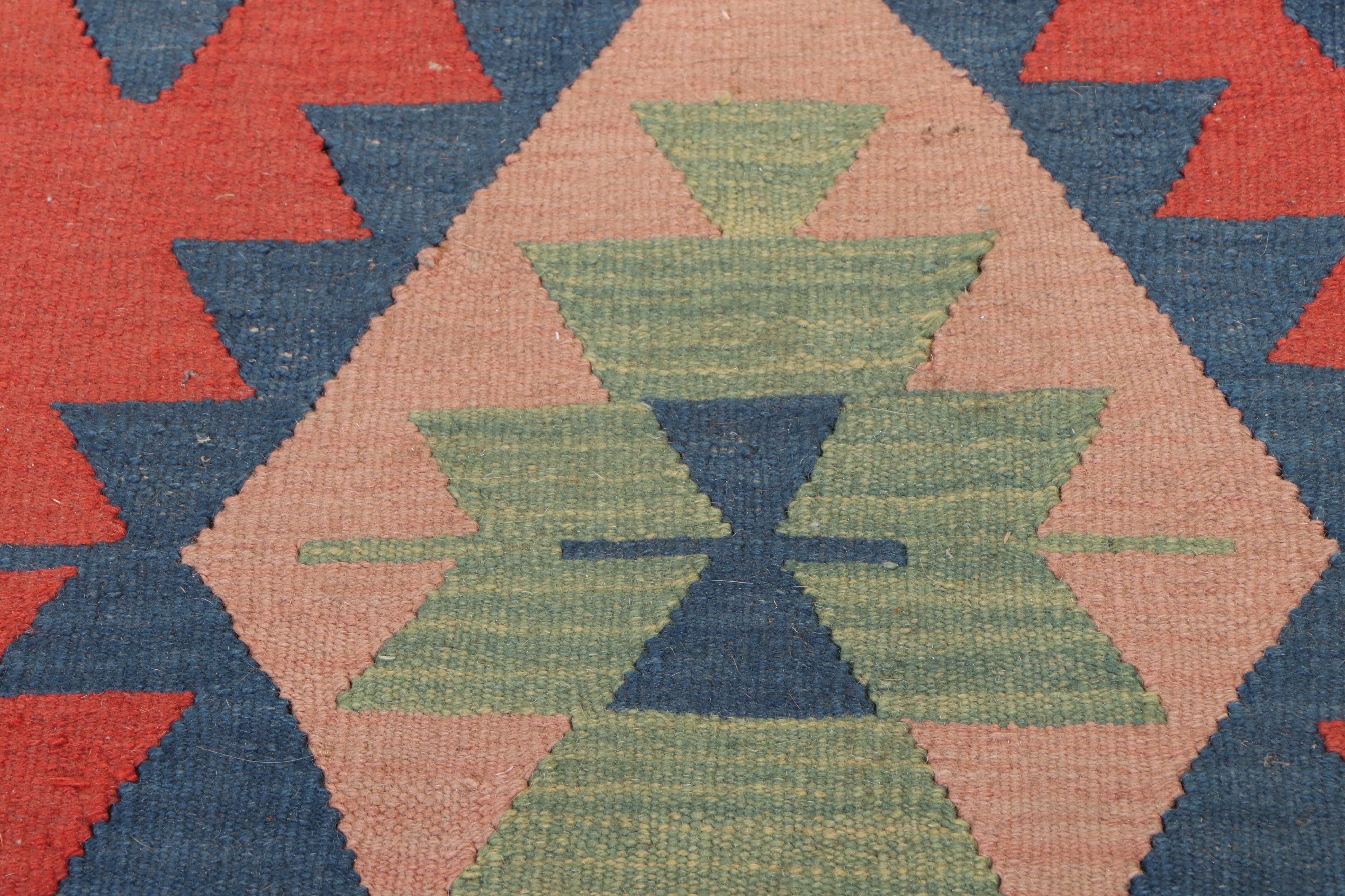 Kilim-Upholstered Cocktail Ottoman