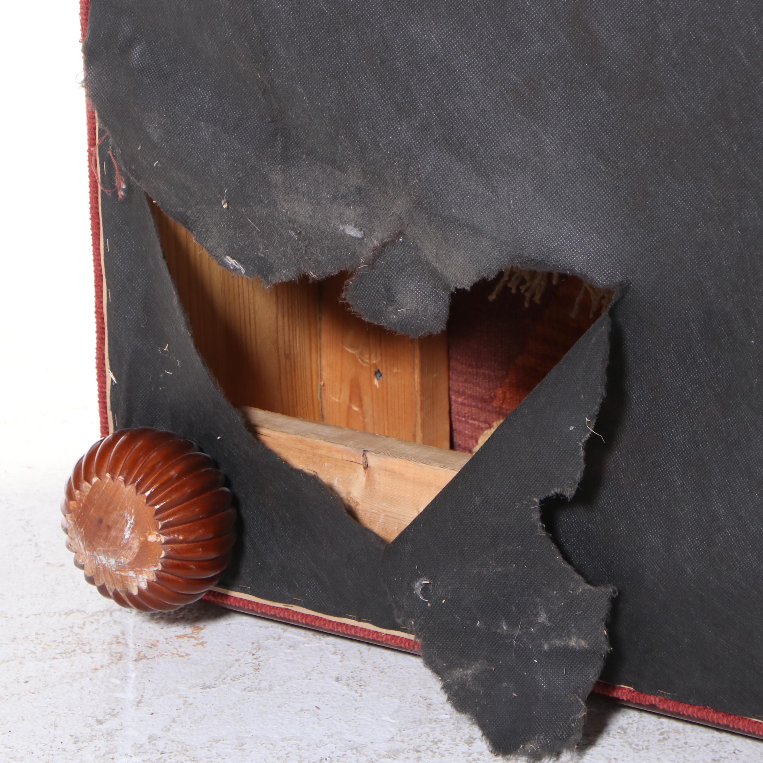 Kilim-Upholstered Cocktail Ottoman