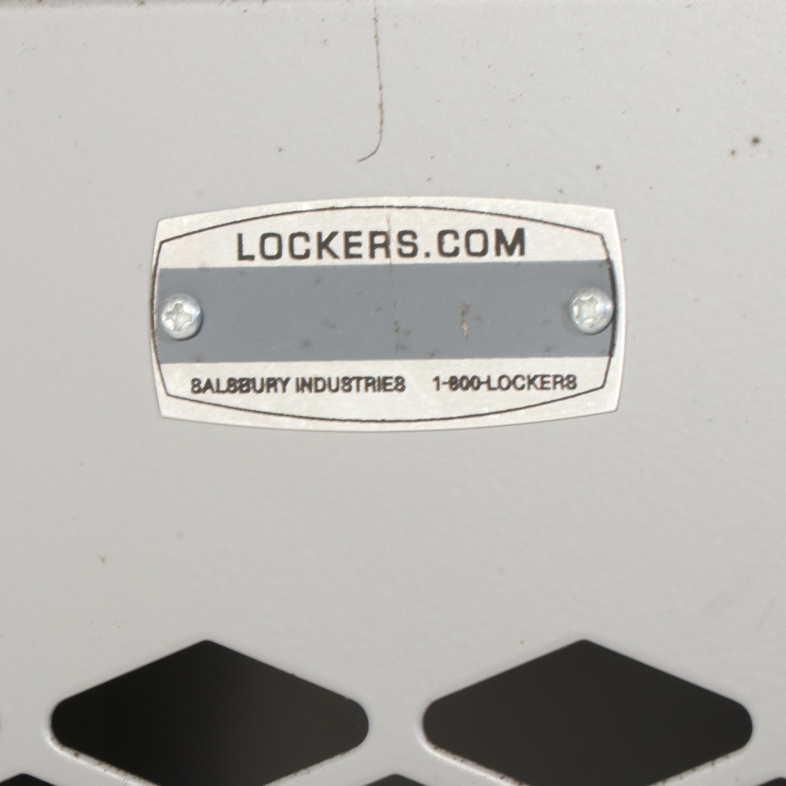 Two Salsbury Industries Powder-Coated Steel Double-Tier See-Through Lockers