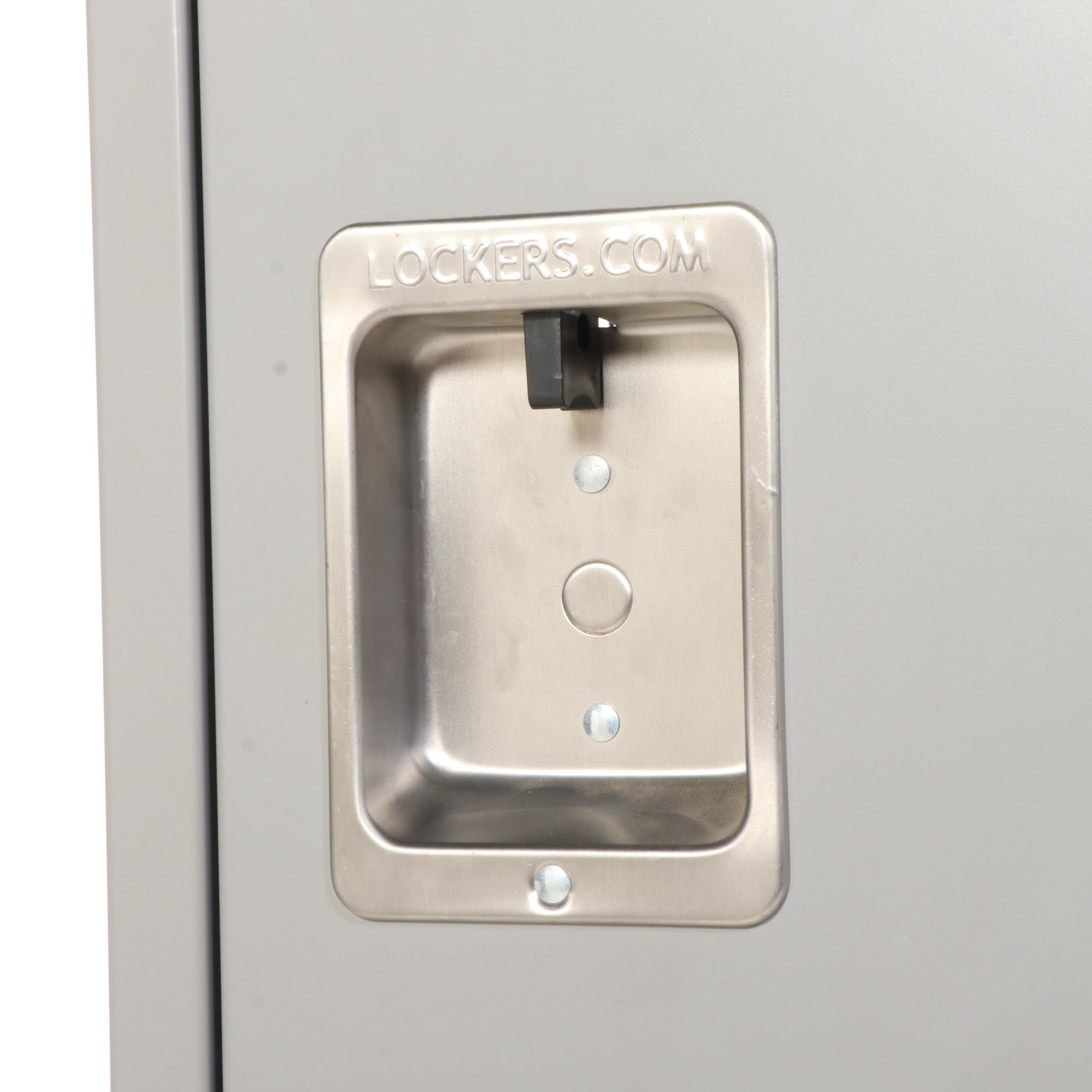 Two Salsbury Industries Powder-Coated Steel Double-Tier See-Through Lockers