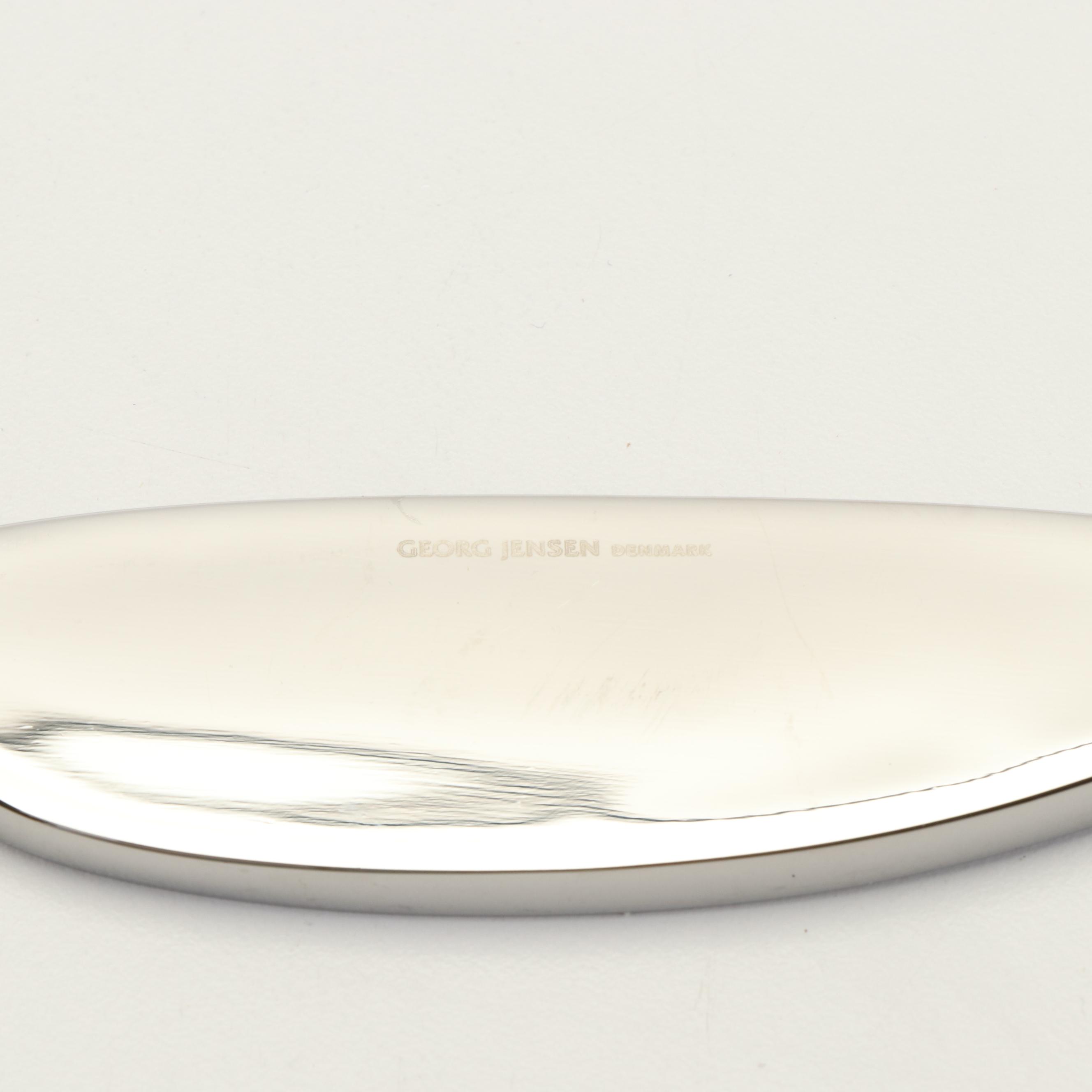 Georg Jensen Stainless Steel Cheese Knife, Butter Knives and Left Handed Spoons
