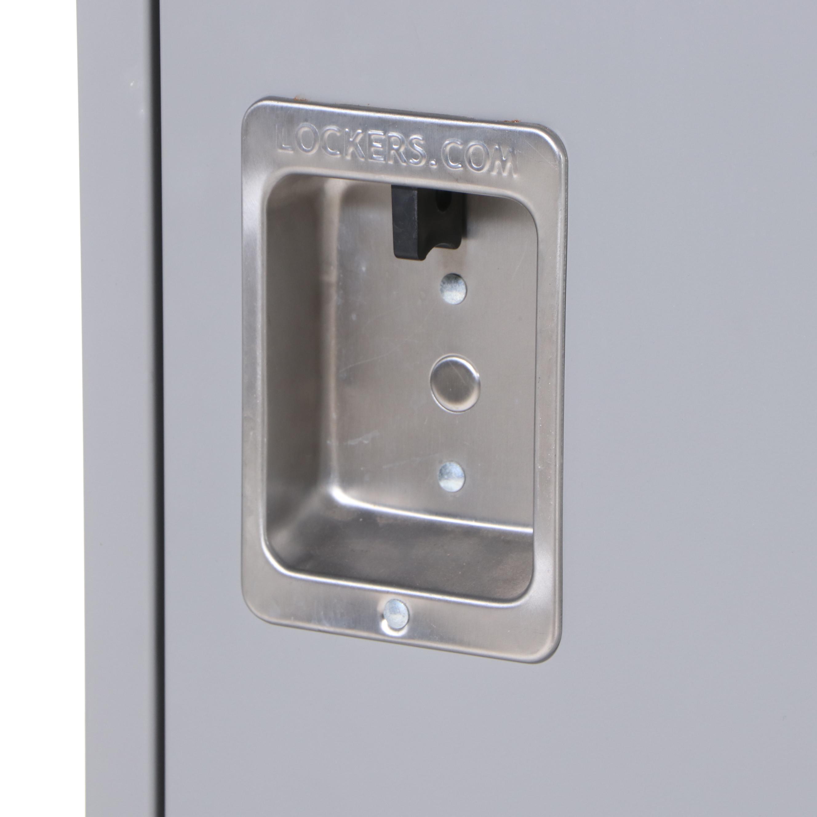 Two Salsbury Industries Powder-Coated Steel Single-Tier See-Through Lockers