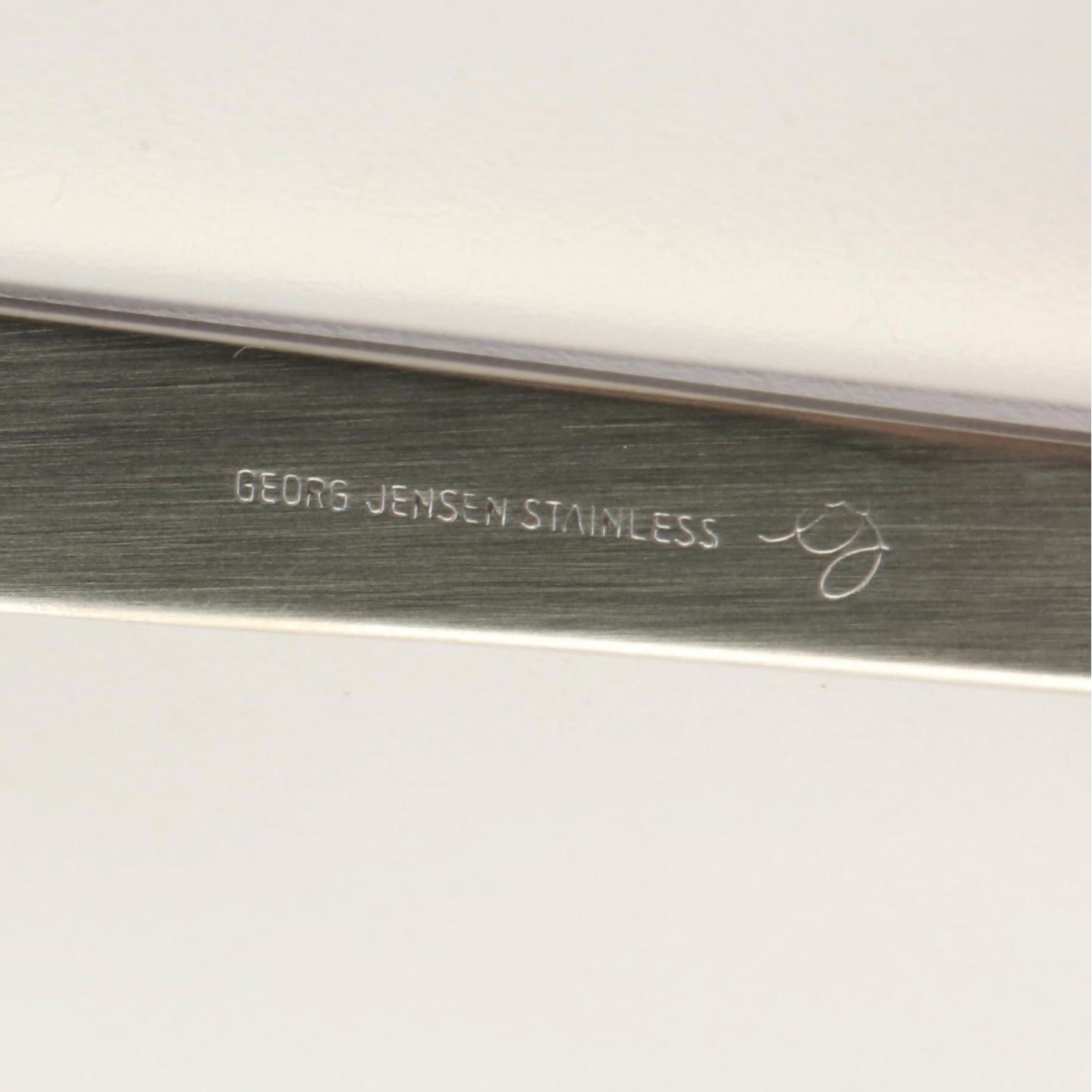 Georg Jensen Stainless Steel Cheese Knife, Butter Knives and Left Handed Spoons