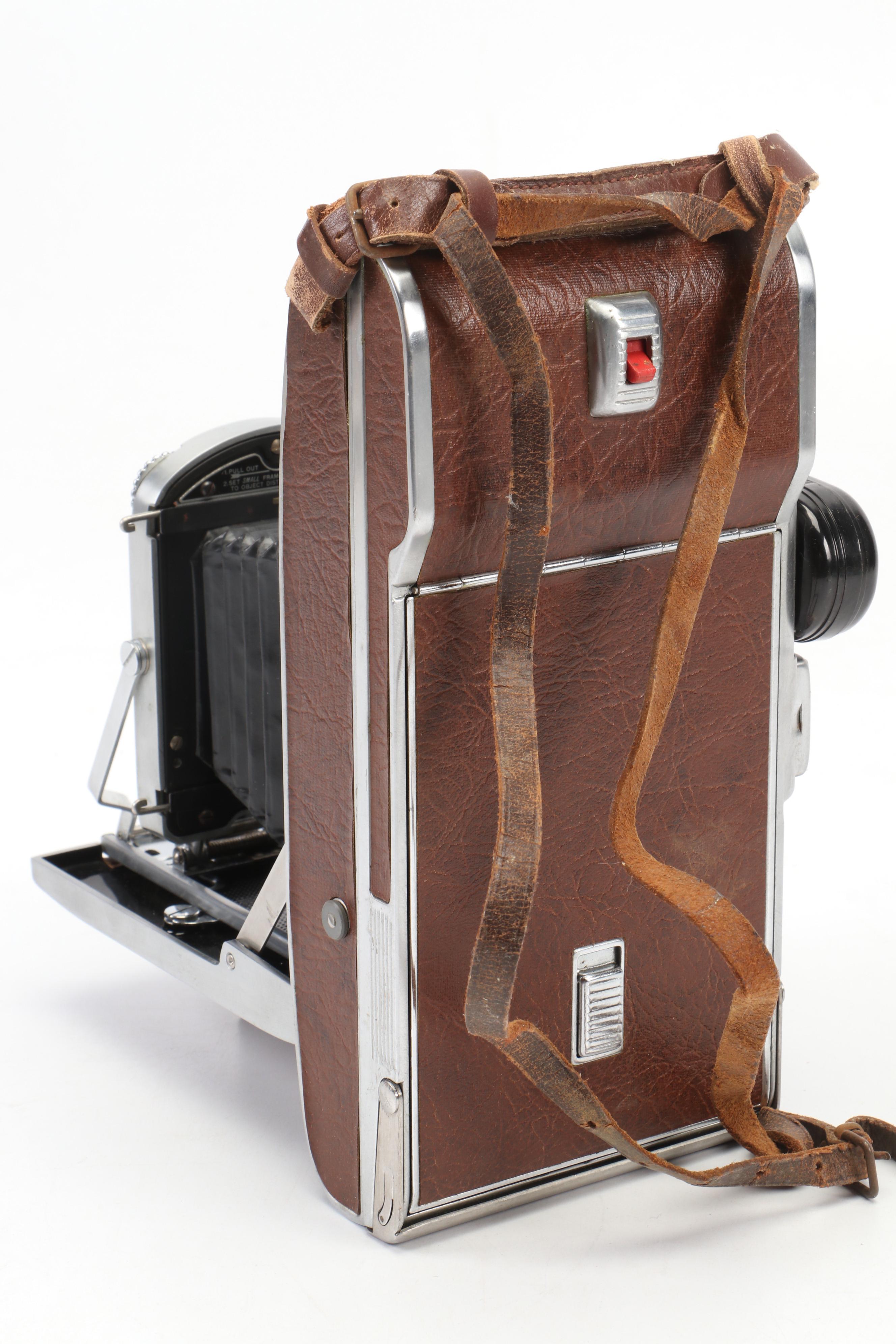 Polaroid Land Camera Automatic 100 and Model 95A with Flashes and Accessories