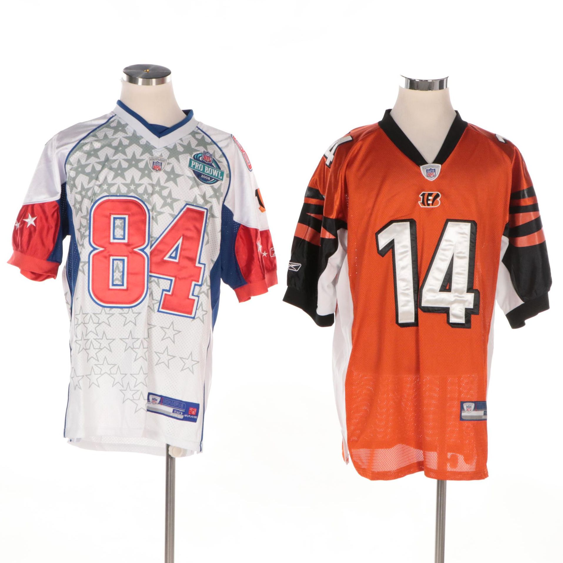 Cincinnati Bengals Andy Dalton, T. J. Houshmandzadeh NFL 2008 Pro Bowl Jerseys