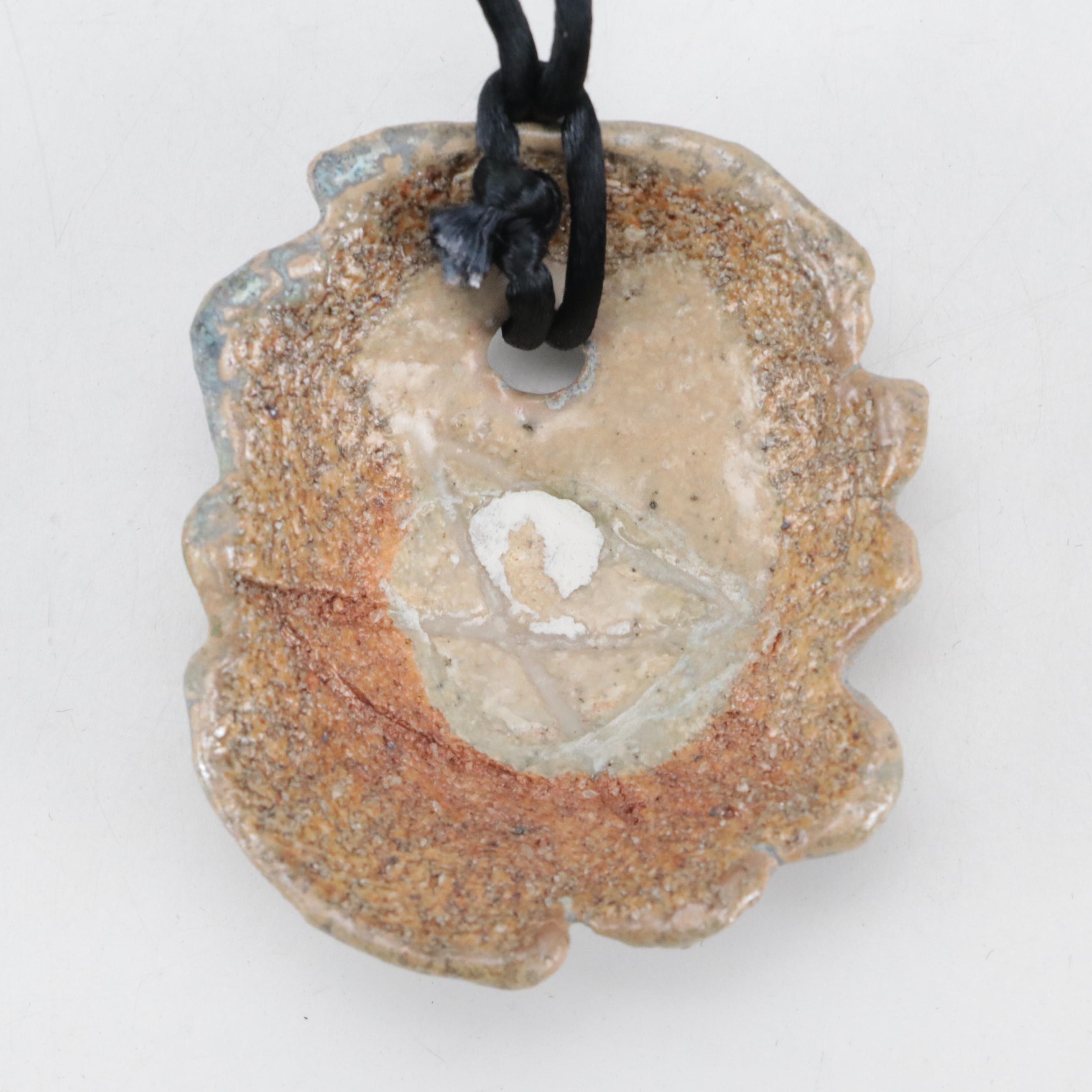 Hand Built Studio Art Pottery Amulets