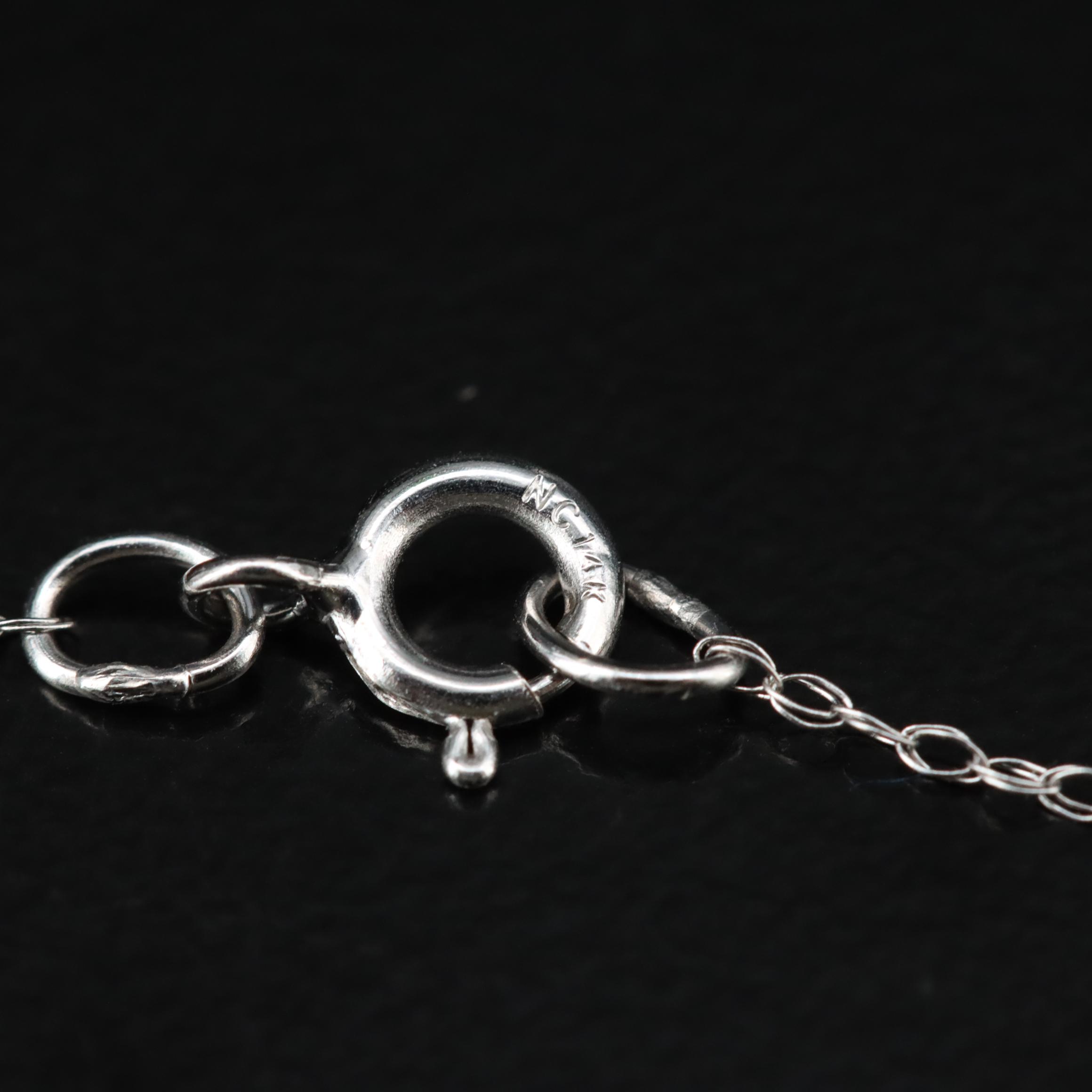 14K 2.50 CT Lab Grown Diamond Solitaire Pendant Necklace with IGI Report