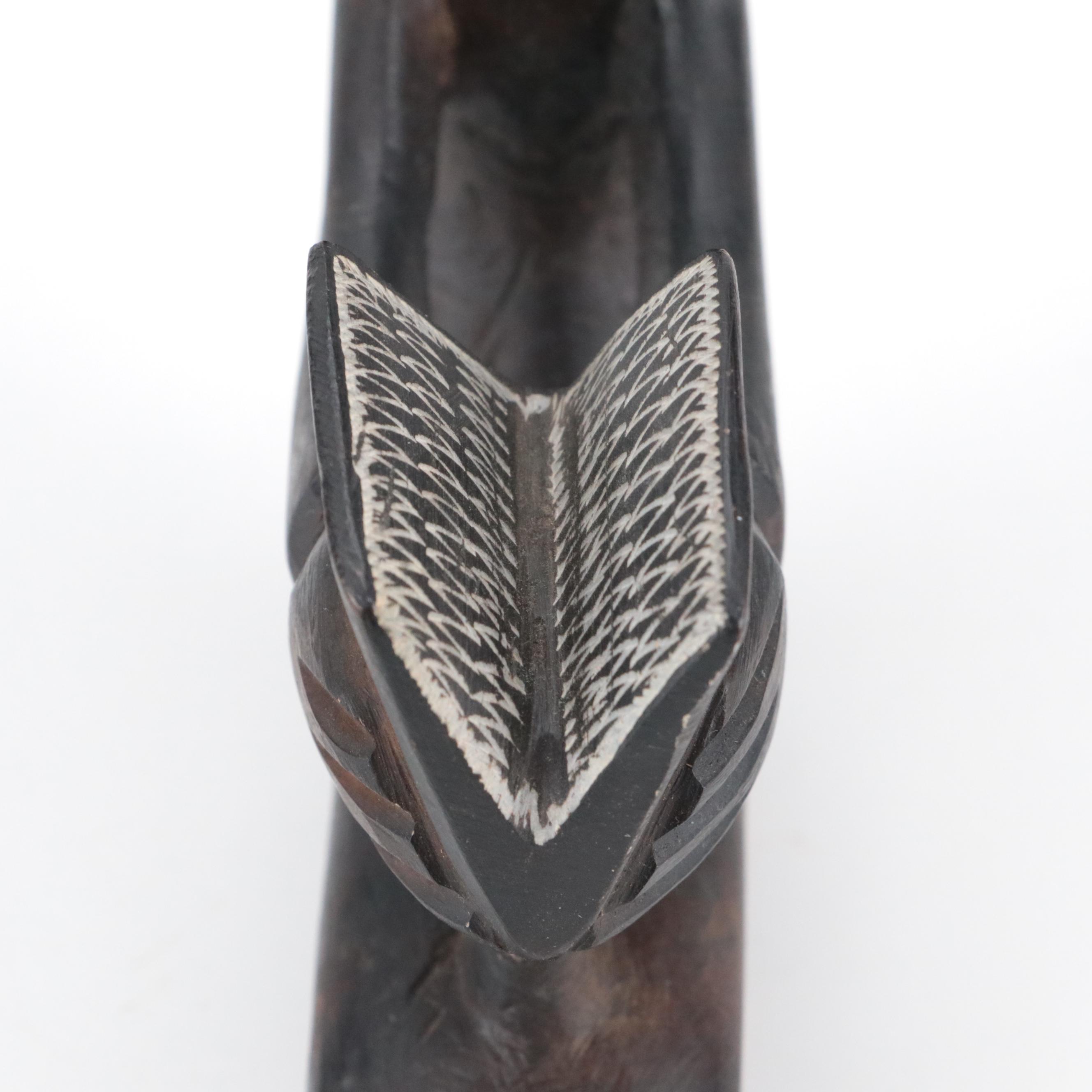 Horse Motif Enameled Brass Box with Moroccan Metal Figural Paperweight