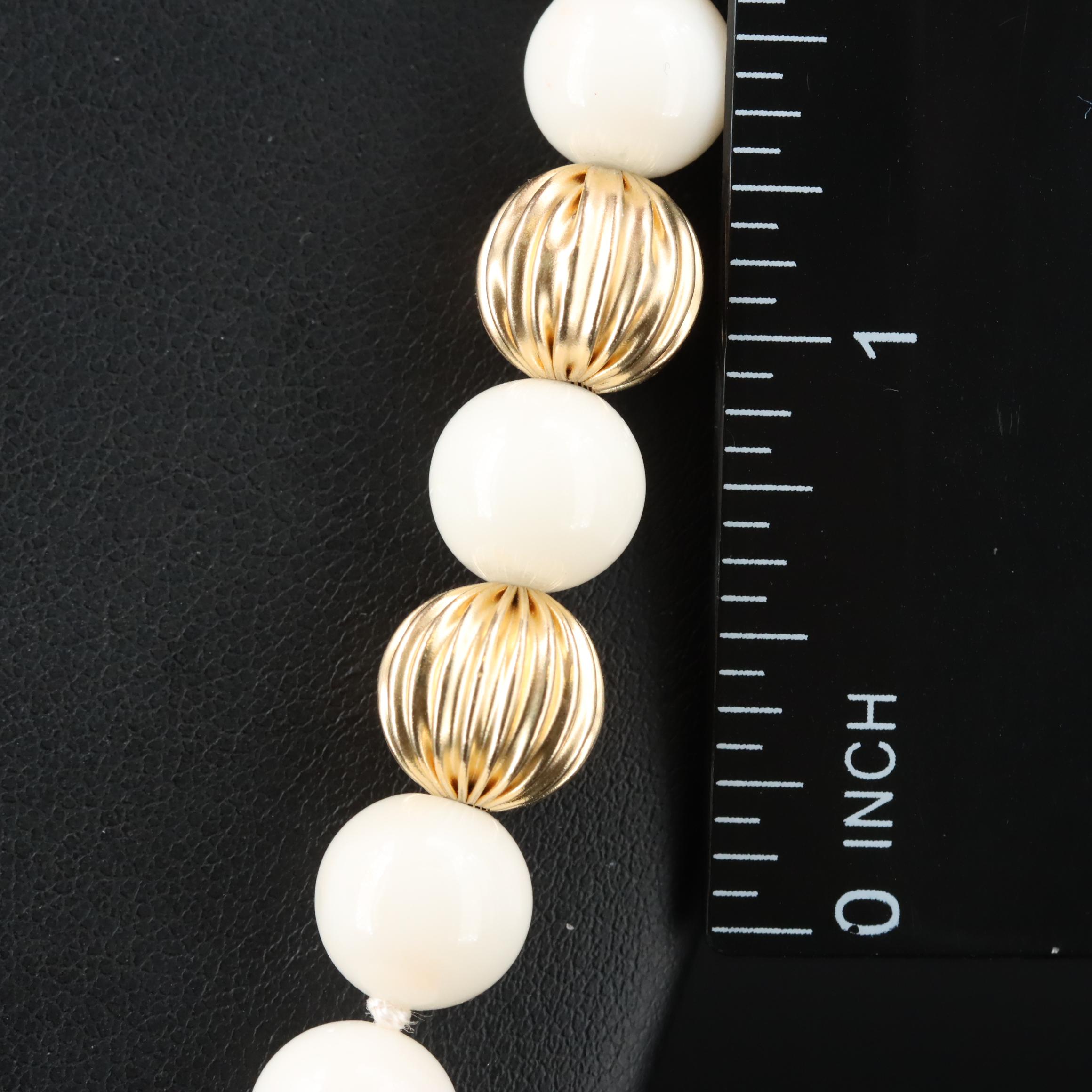 14K Coral Opera Length Necklace