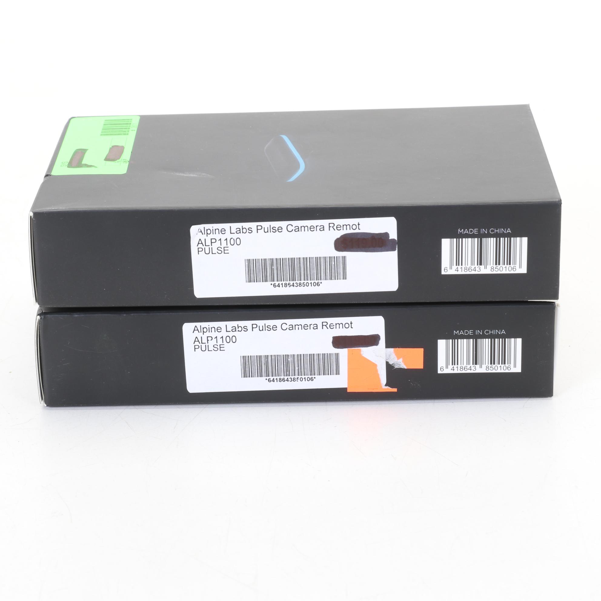 Two Alpine Labs Pulse Wireless Bluetooth Camera Remotes with USB Cable