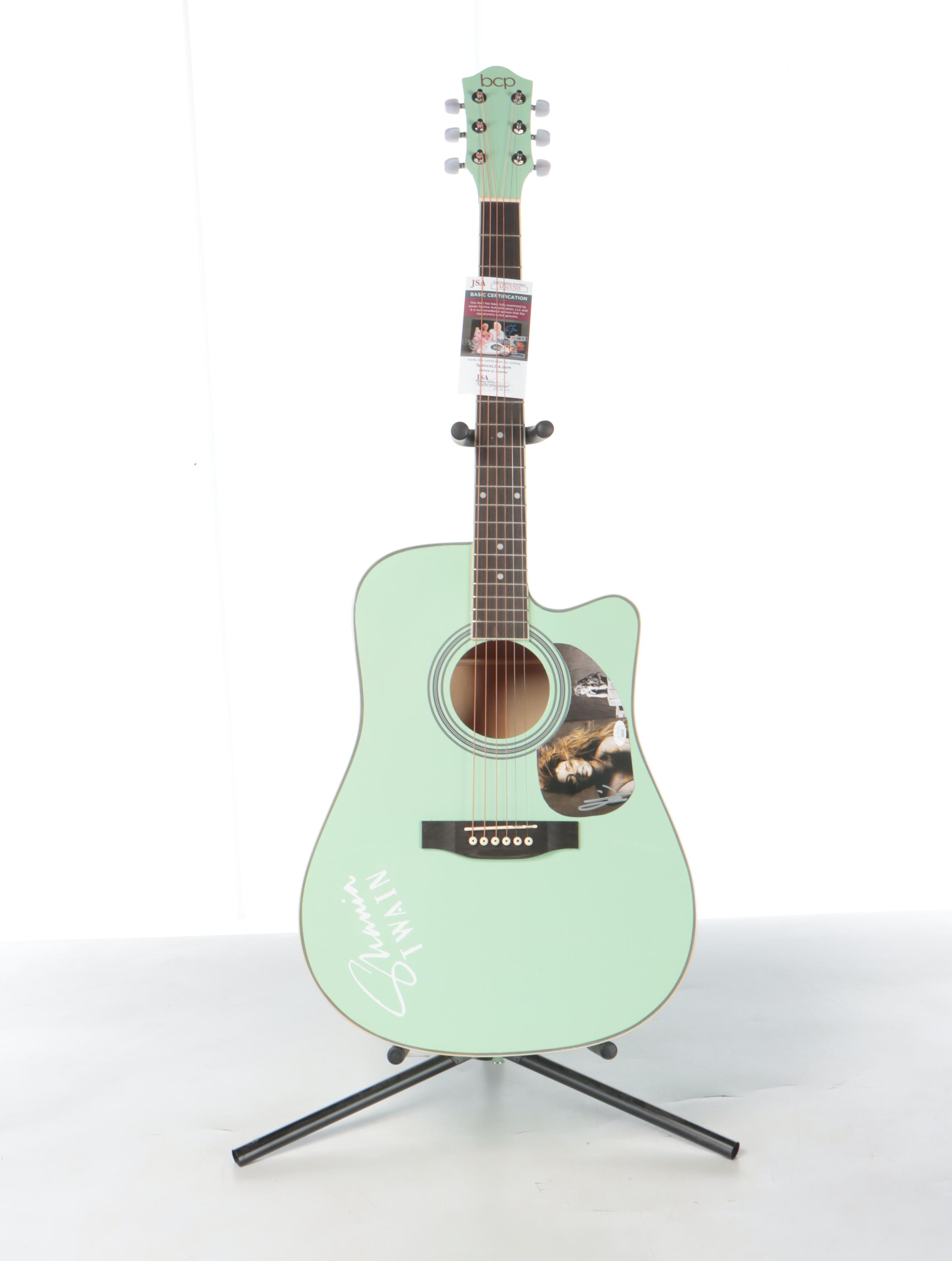 Shania Twain Signed BCP Acoustic Guitar