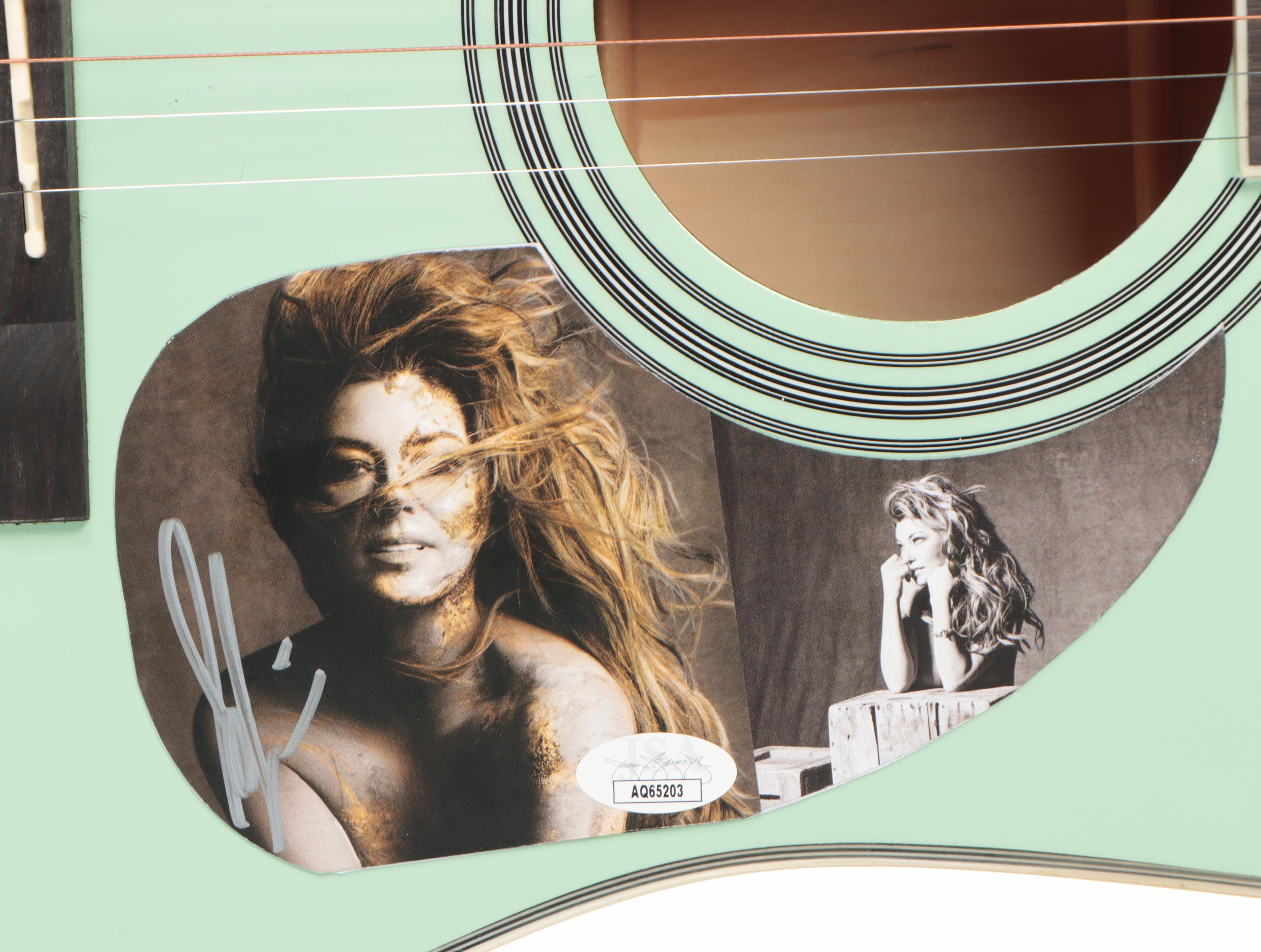 Shania Twain Signed BCP Acoustic Guitar