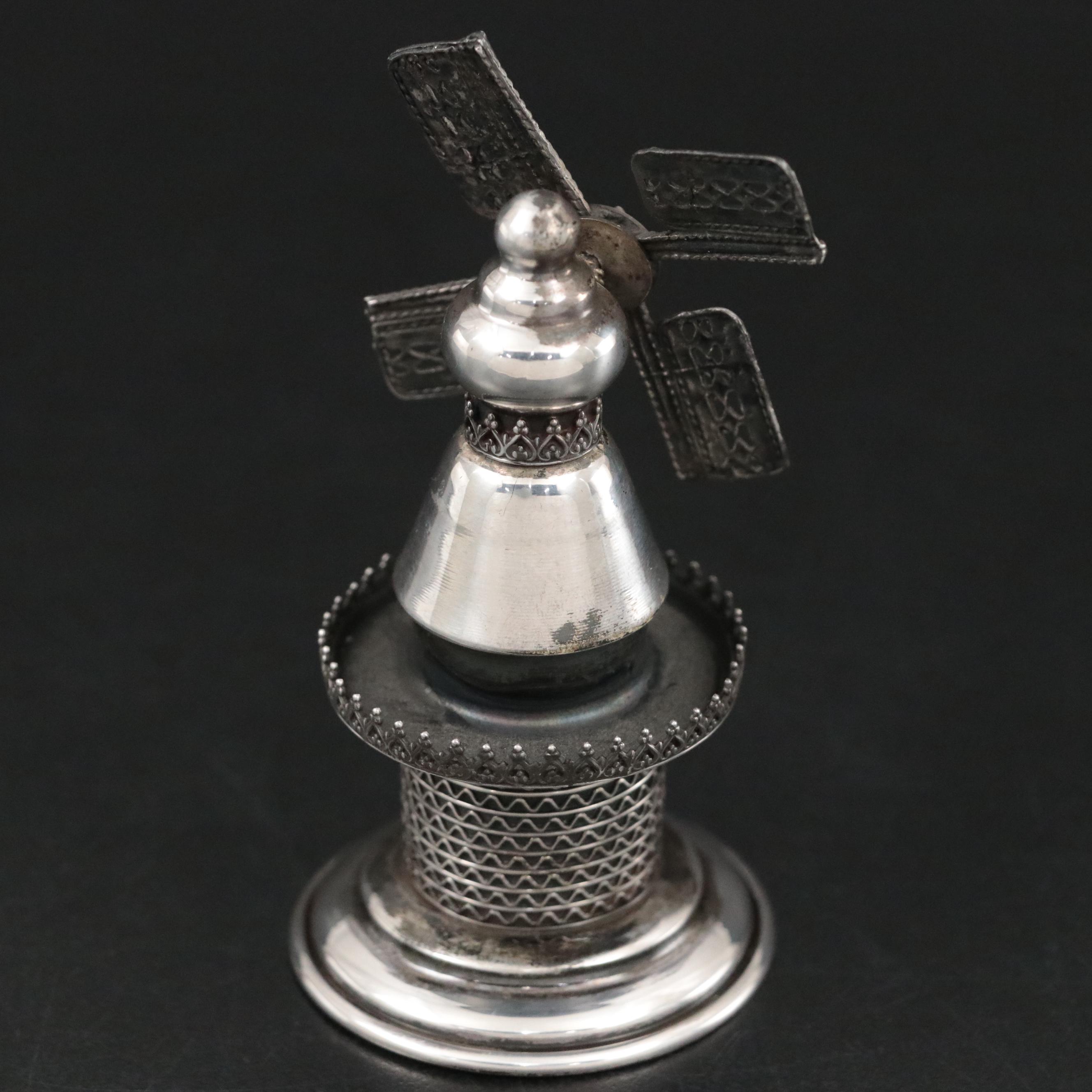 Miniature Sterling Silver Windmill