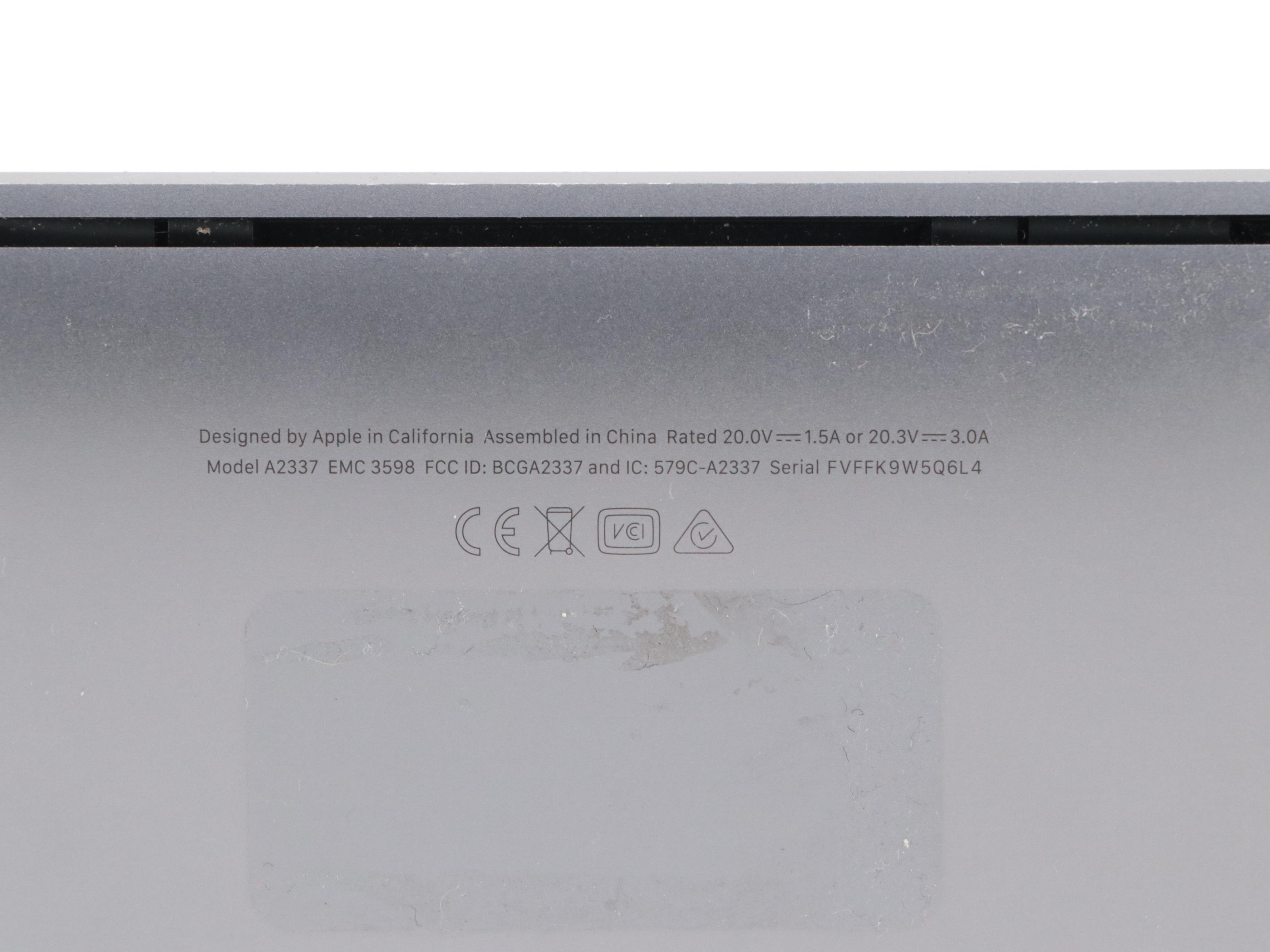 Apple MacBook Air 13" Silver Laptop, 2020