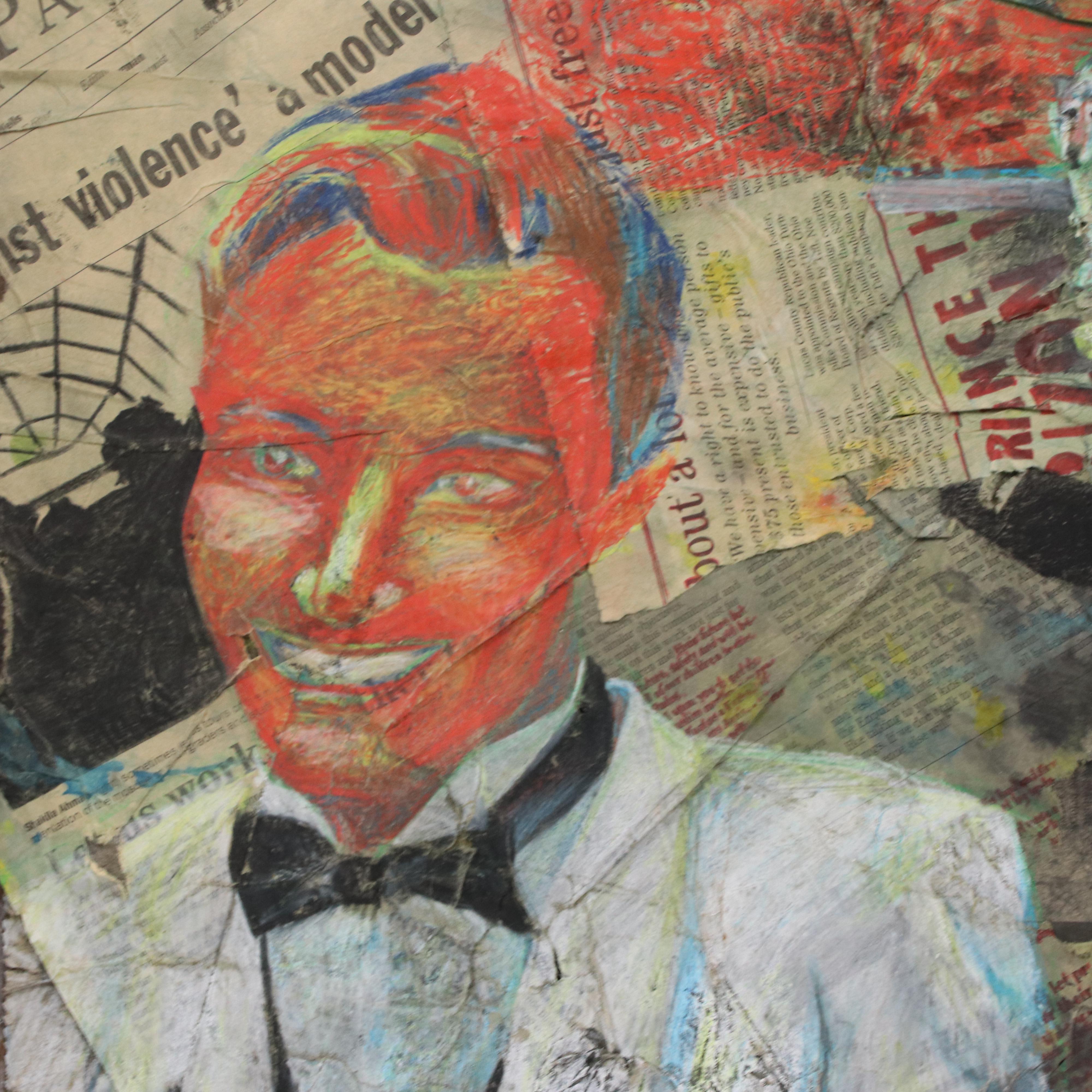 Surrealist Mixed Media Collage, Late 20th Century