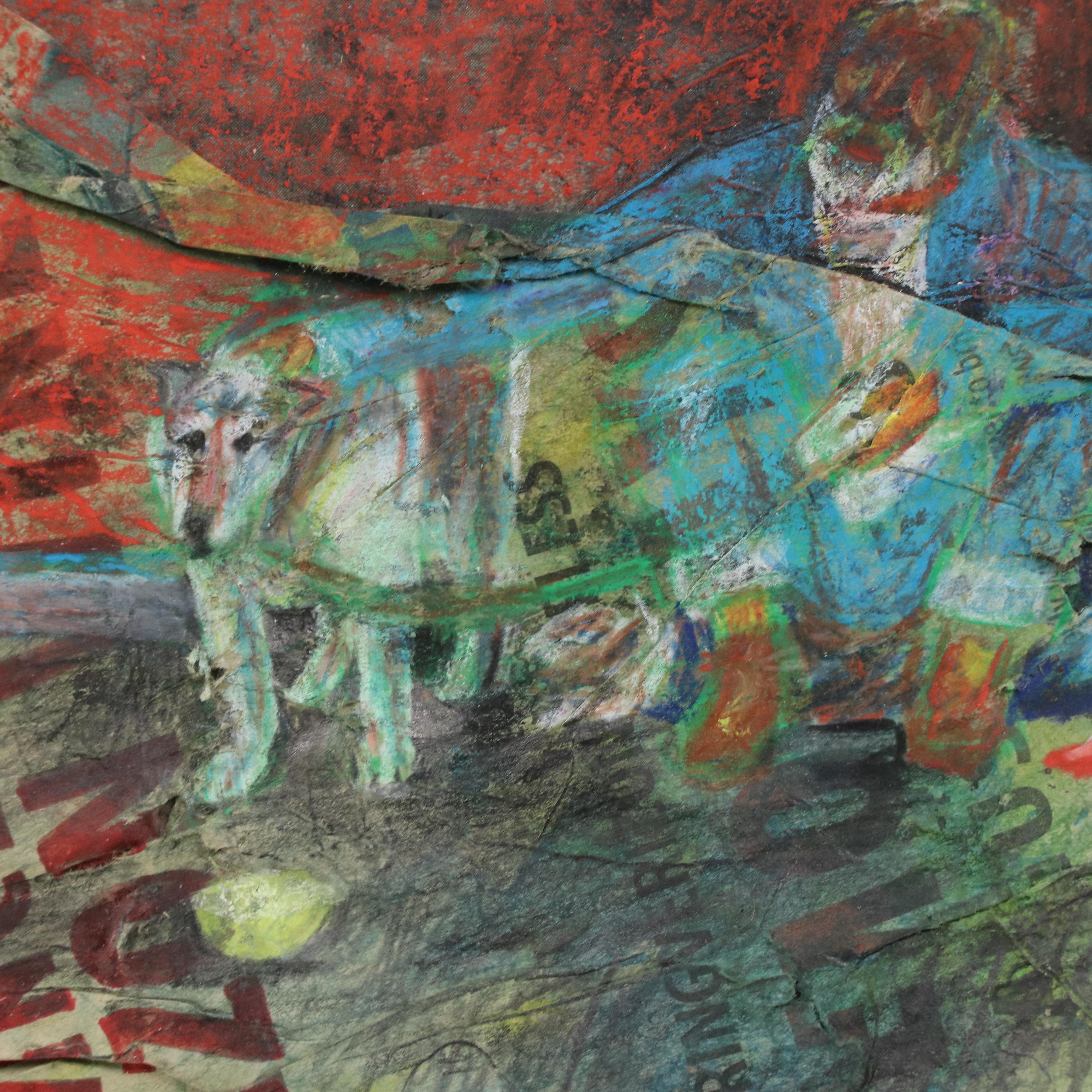 Surrealist Mixed Media Collage, Late 20th Century