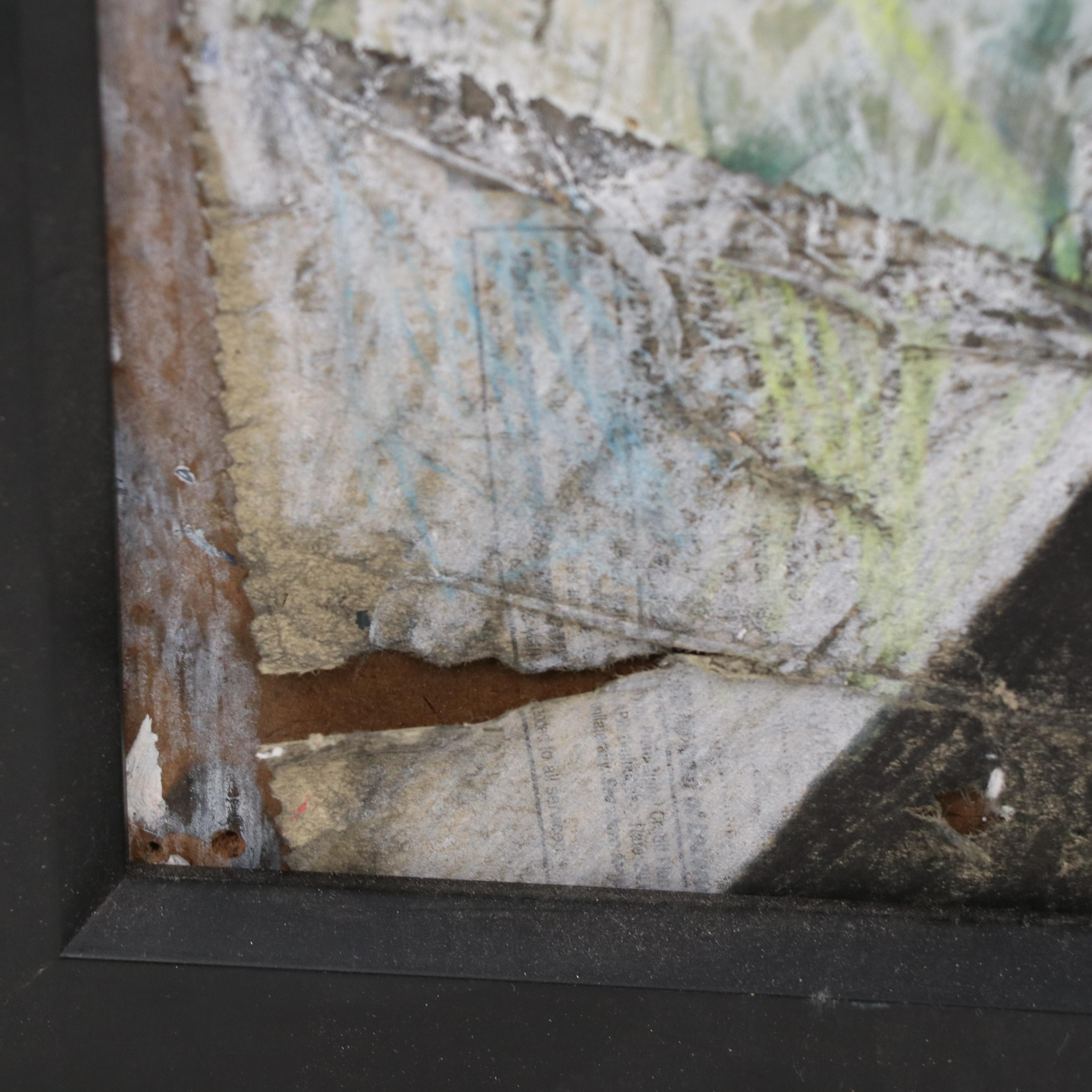 Surrealist Mixed Media Collage, Late 20th Century