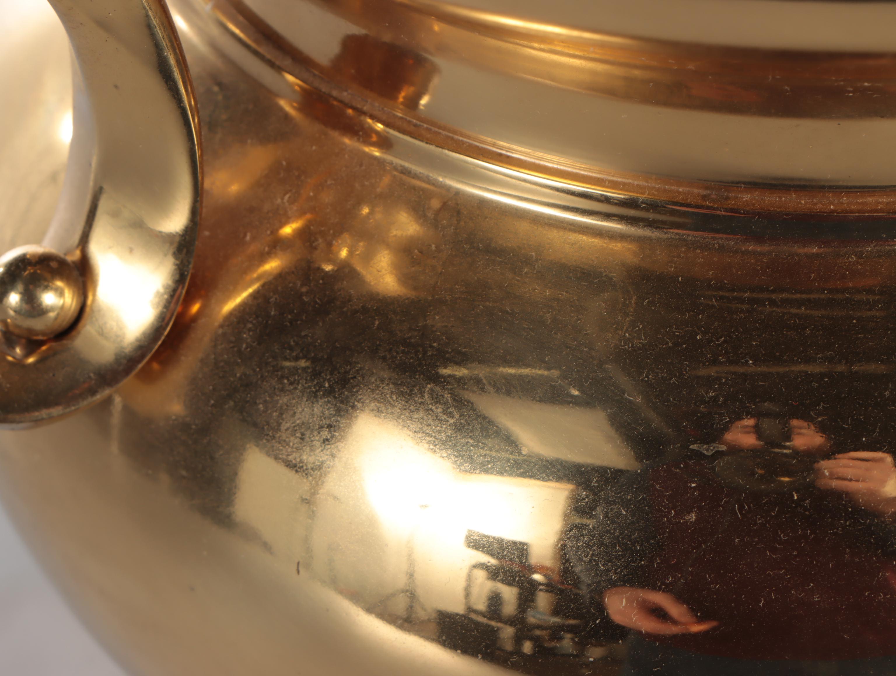 Brass Double Handle Table Lamp with Fabric Lampshade