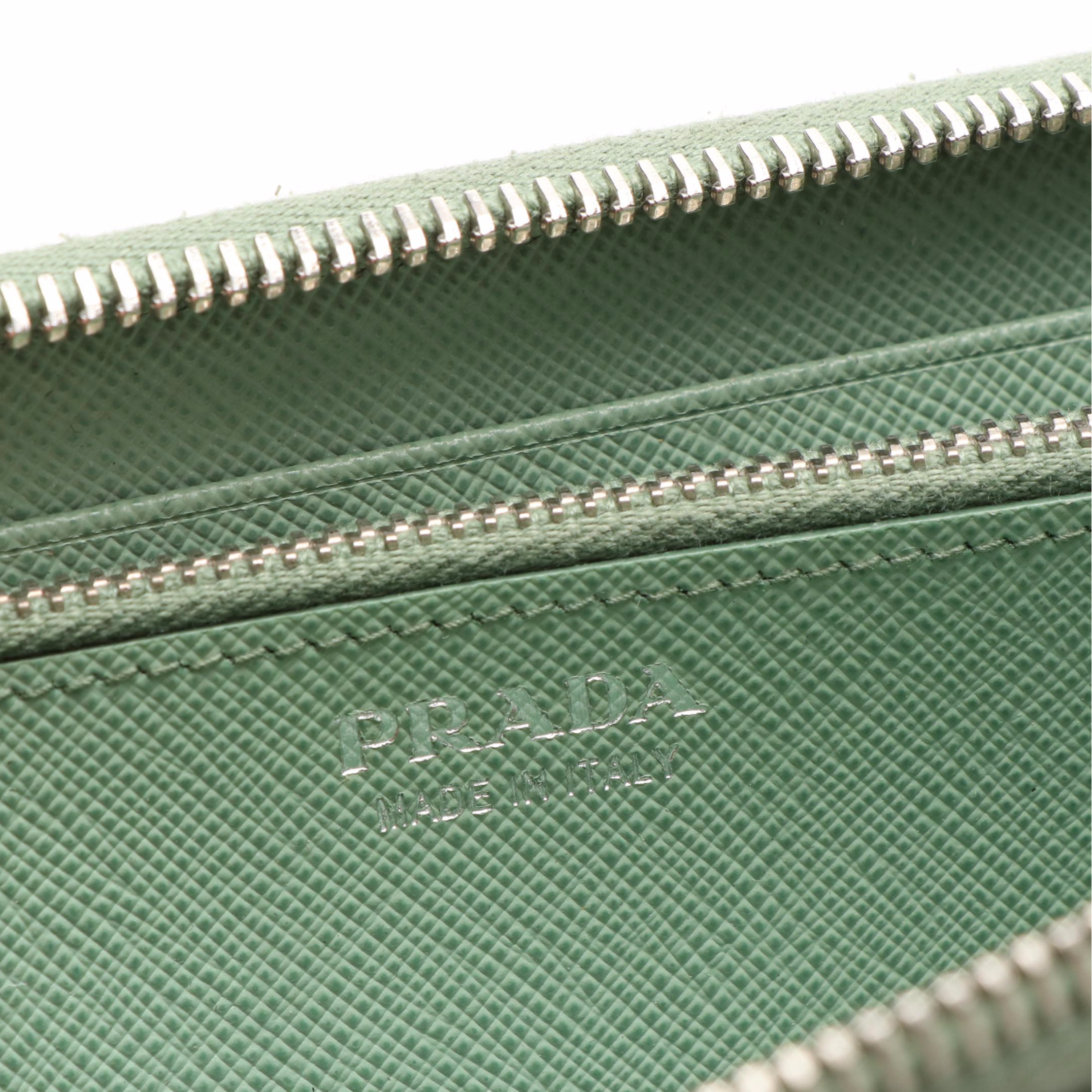 Prada Ribbon Continental Wallet in Saffiano Leather
