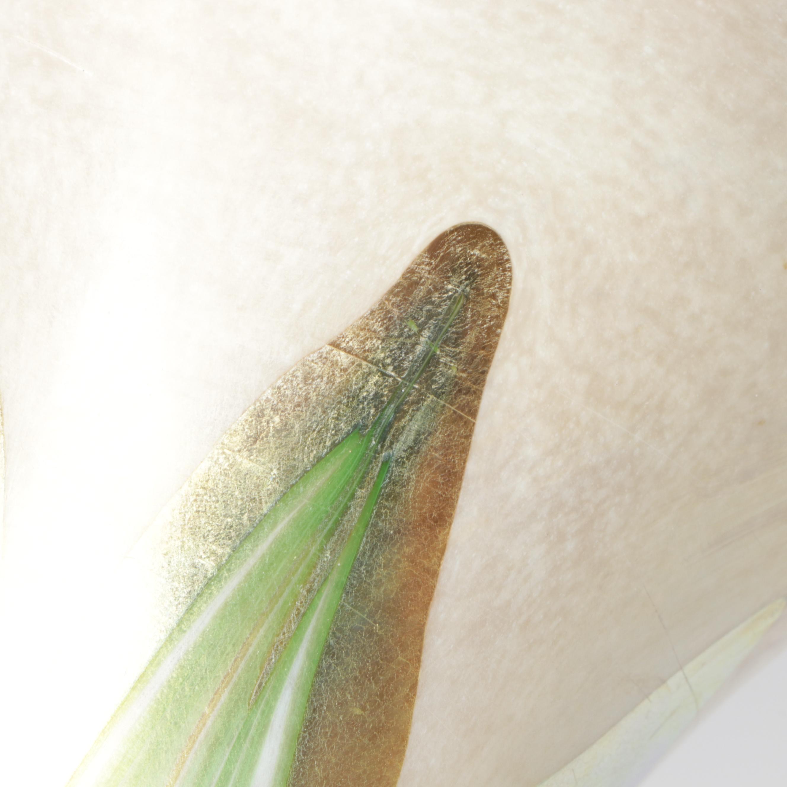 Louis Comfort Tiffany Favrile Art Glass Trumpet Vase in Etched Doré Bronze Base